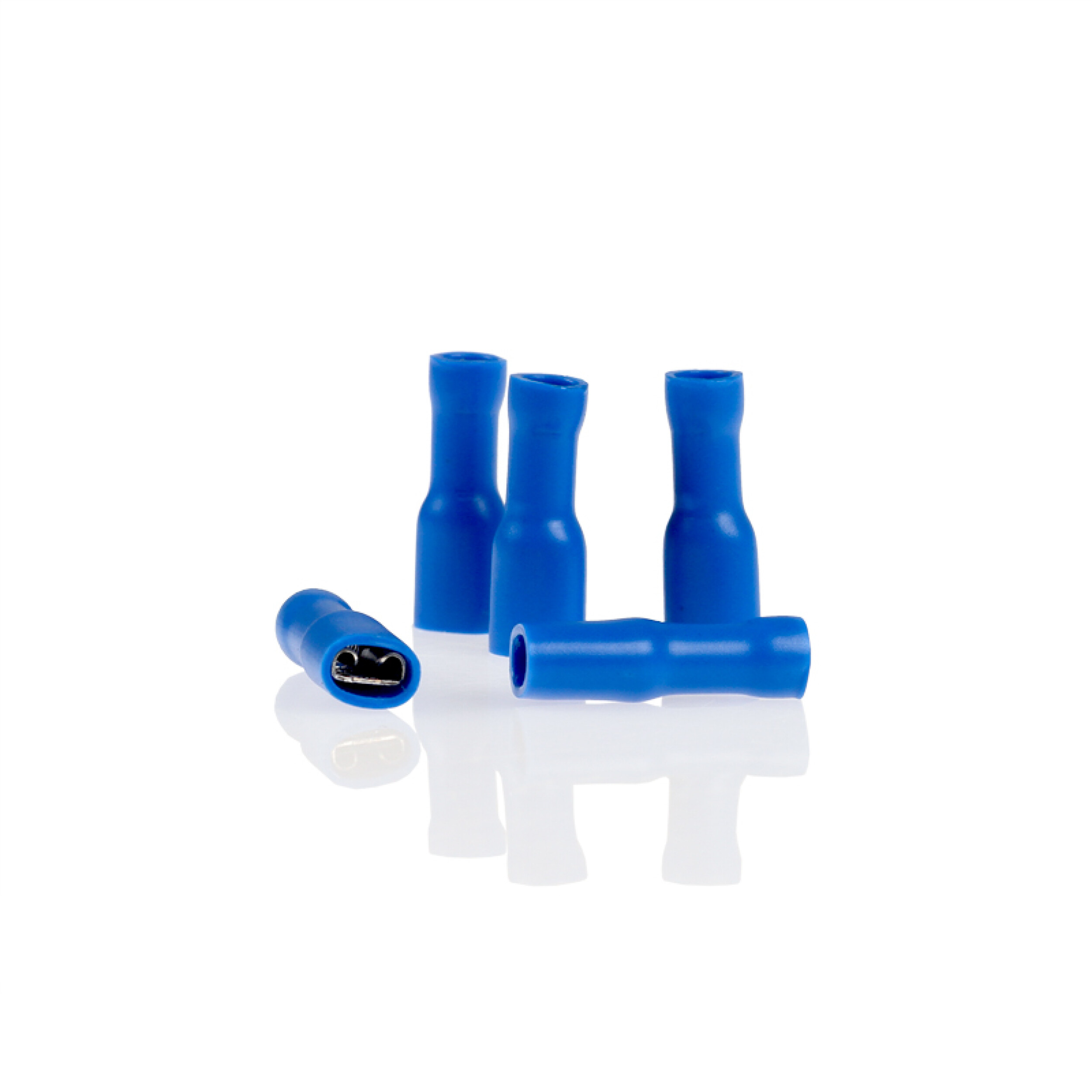 Flachsteckhülsen vollisoliert blau 5,6mm 10St. | alca® Cable Connect
