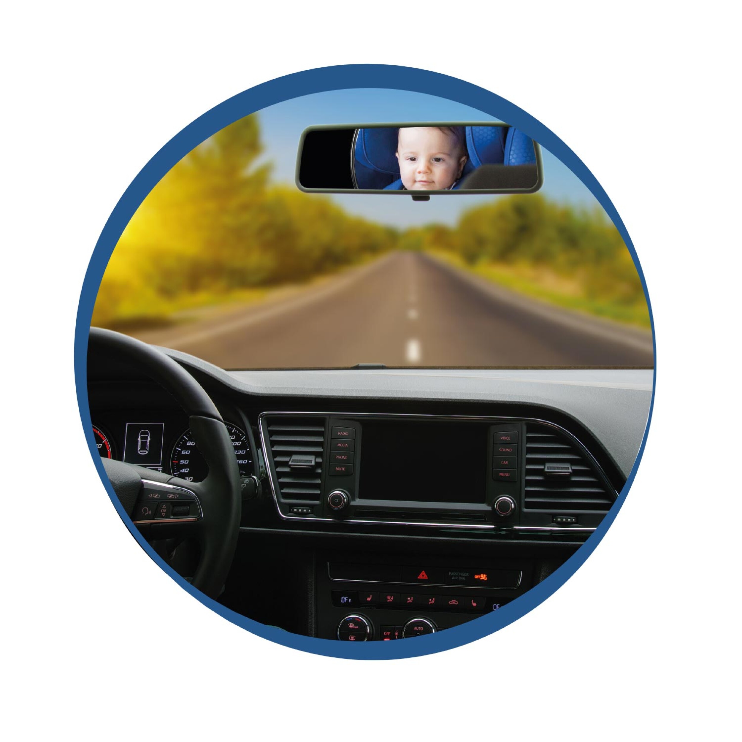 Baby rear view mirror | capsula® vision