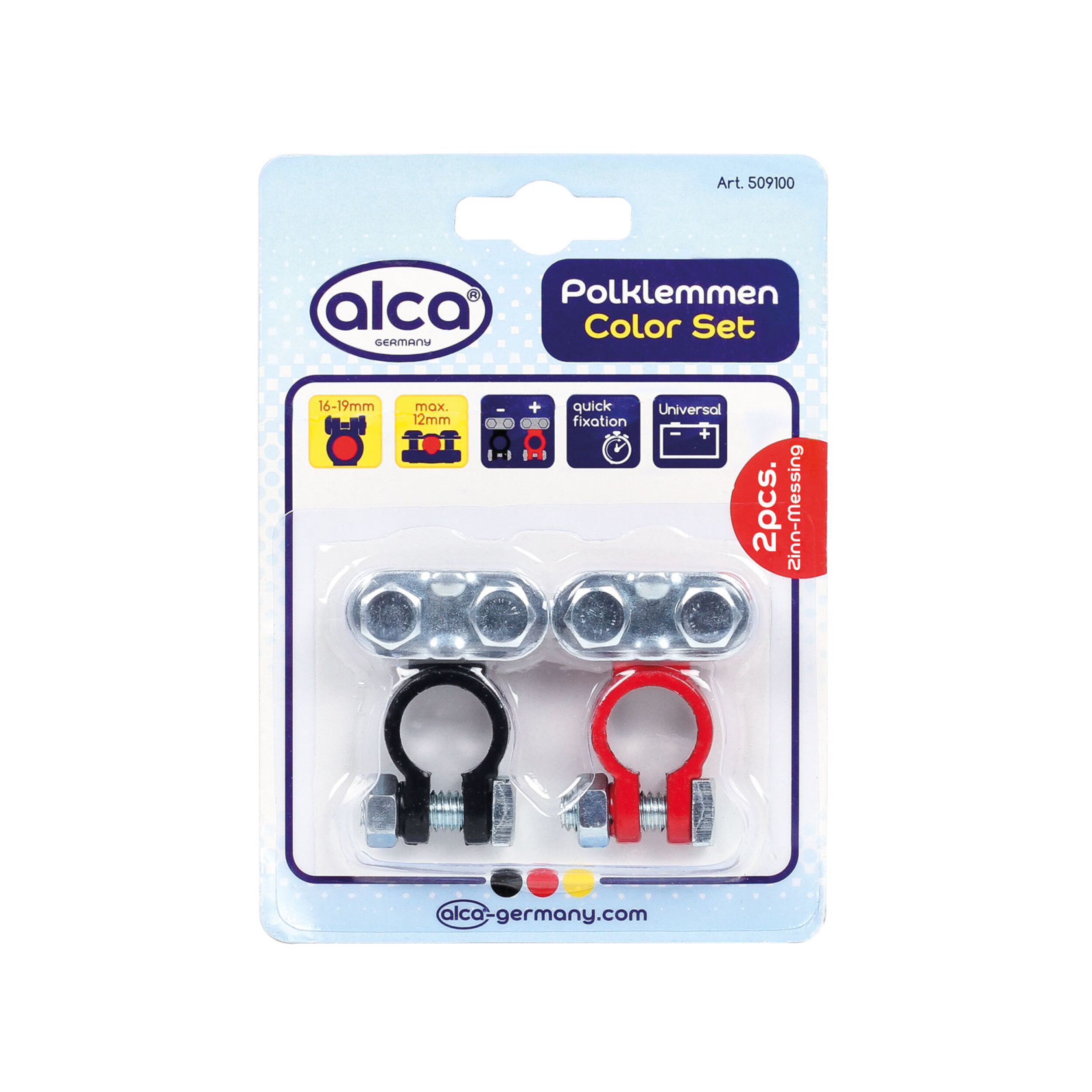 Batterie-Polklemmen Set / Einzeln | alca® Polklemmen Color Set