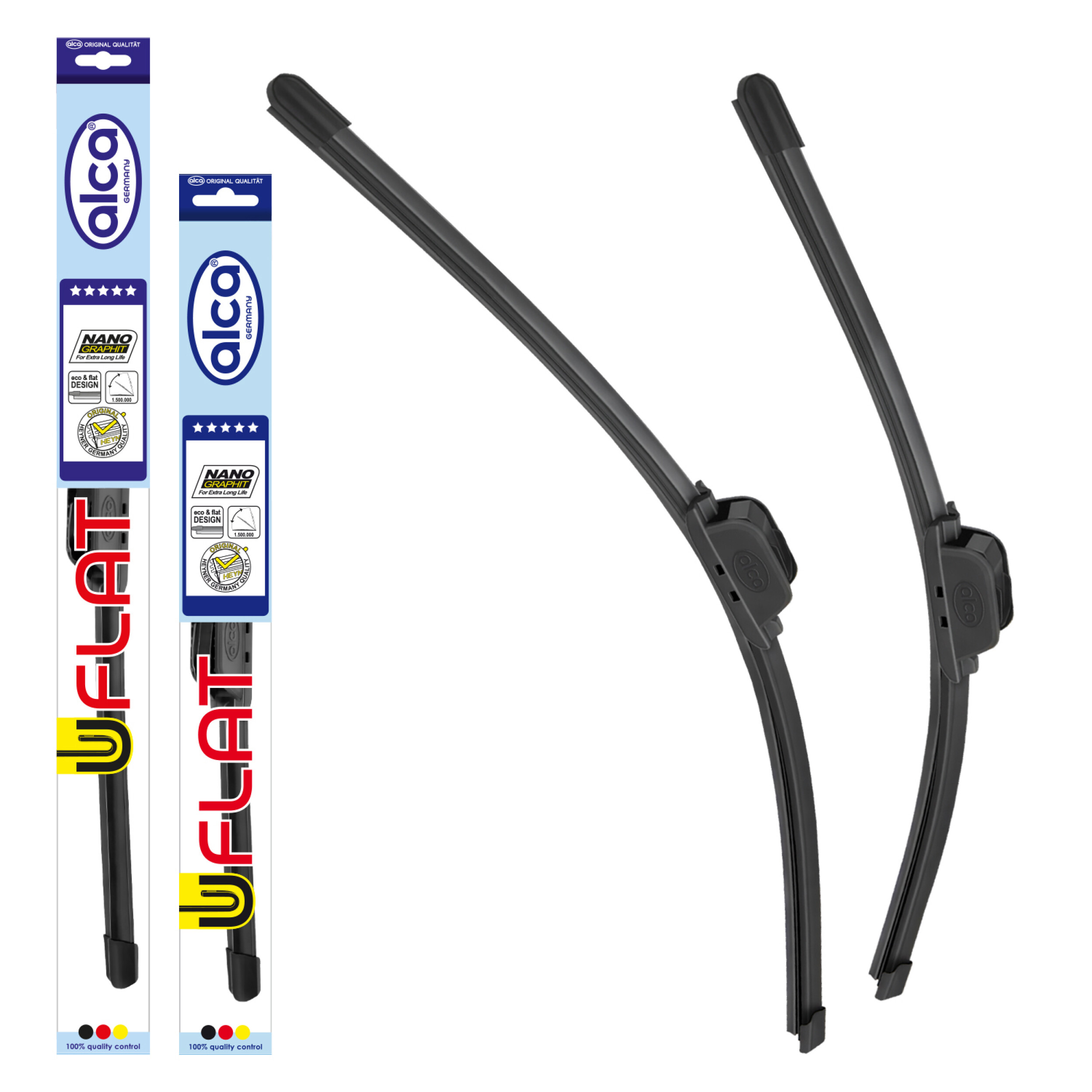 alca® U-FLAT Scheibenwischer Set für MITSUBISHI SPACE STAR 01.2012 - 08.2024