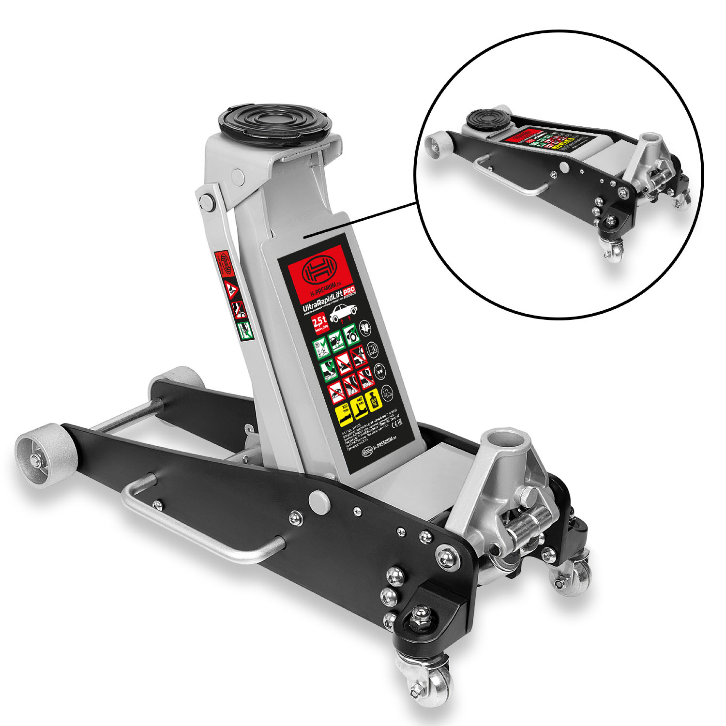 Premium Rangierwagenheber 2,5 t | HEYNER® UltraRapidLift PRO