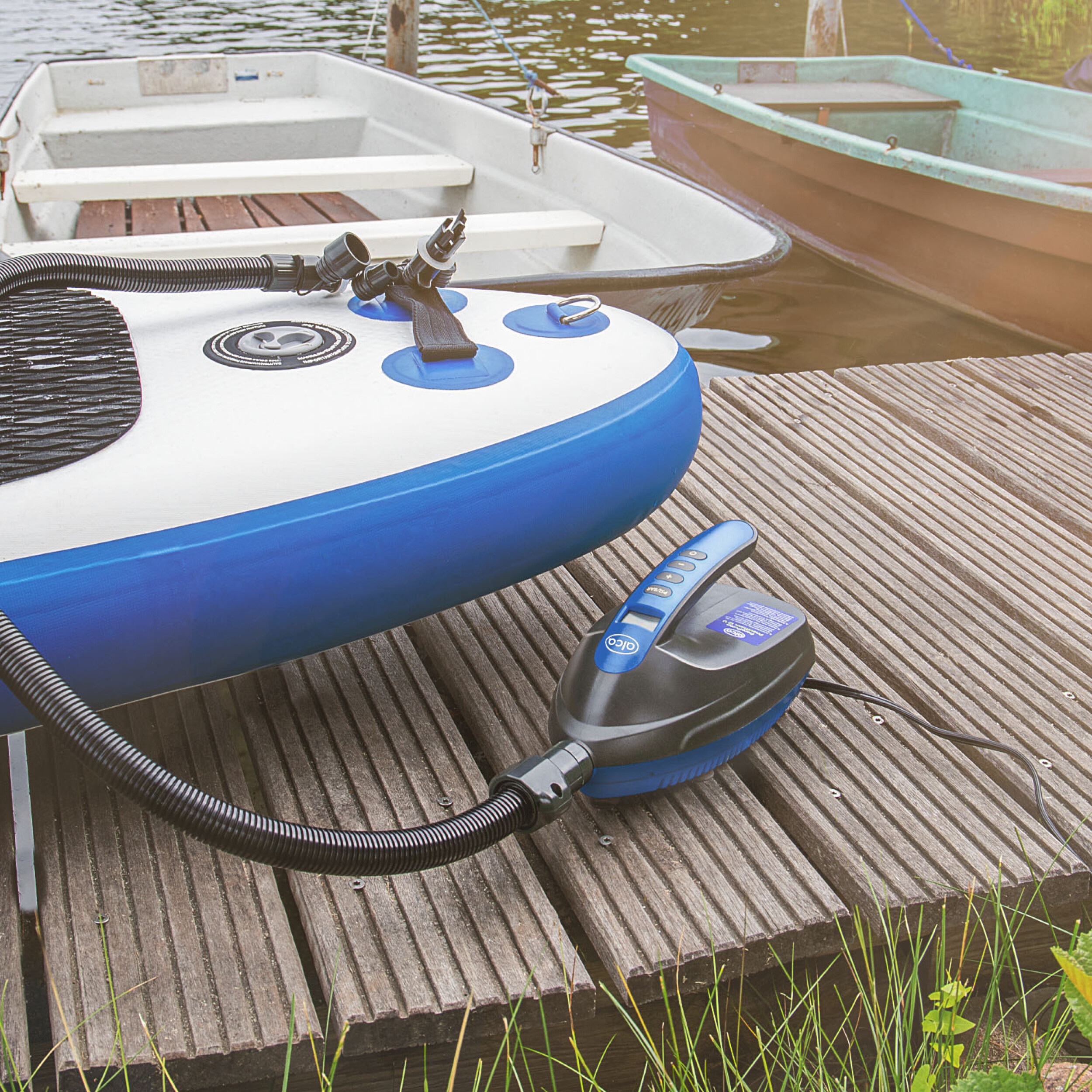 Elektrische Luftpumpe SUP | alca® AeroPump PneuMaxx 12 V