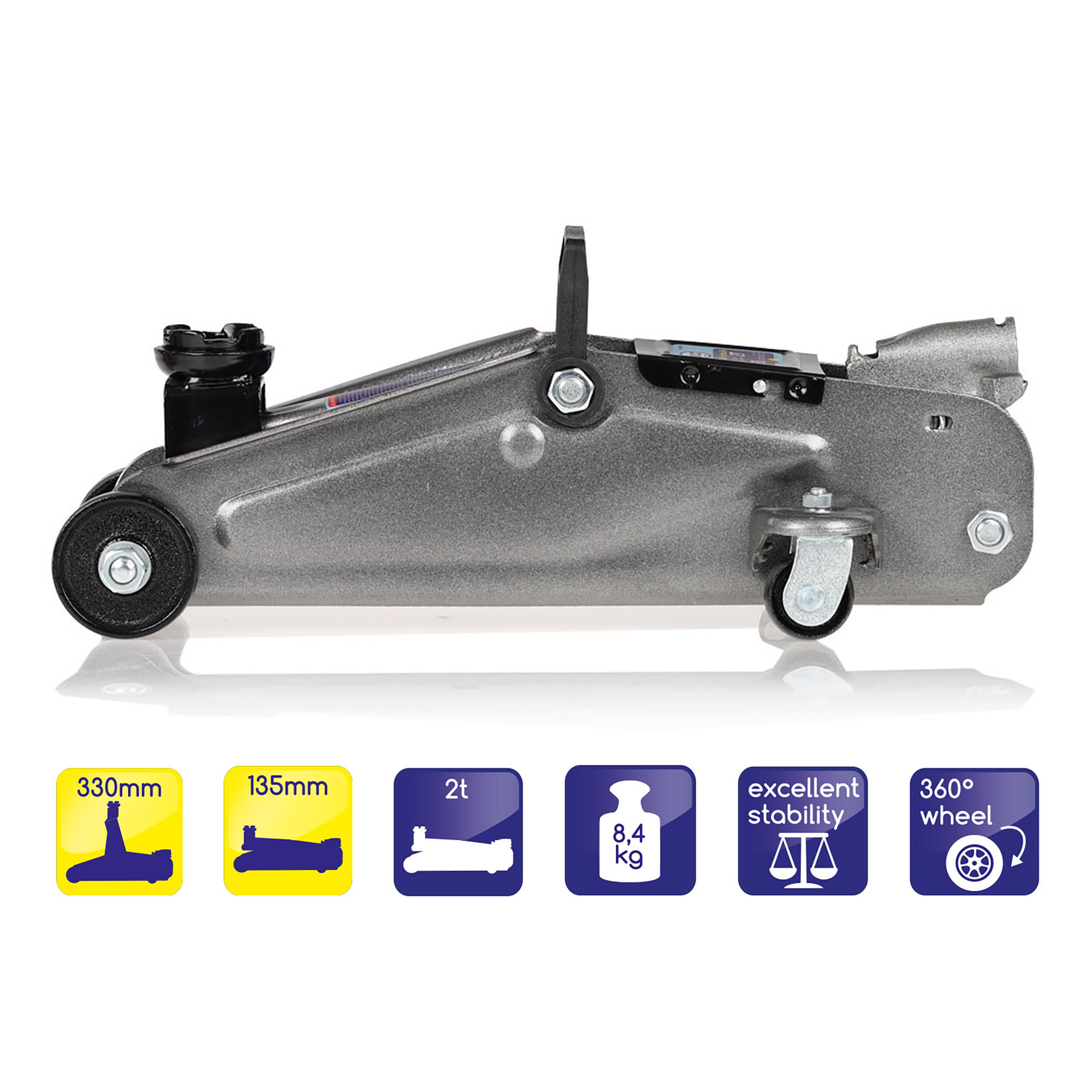 Hydraulischer Rangierwagenheber 2 t | alca® Auto Lift 2t Hydraulik