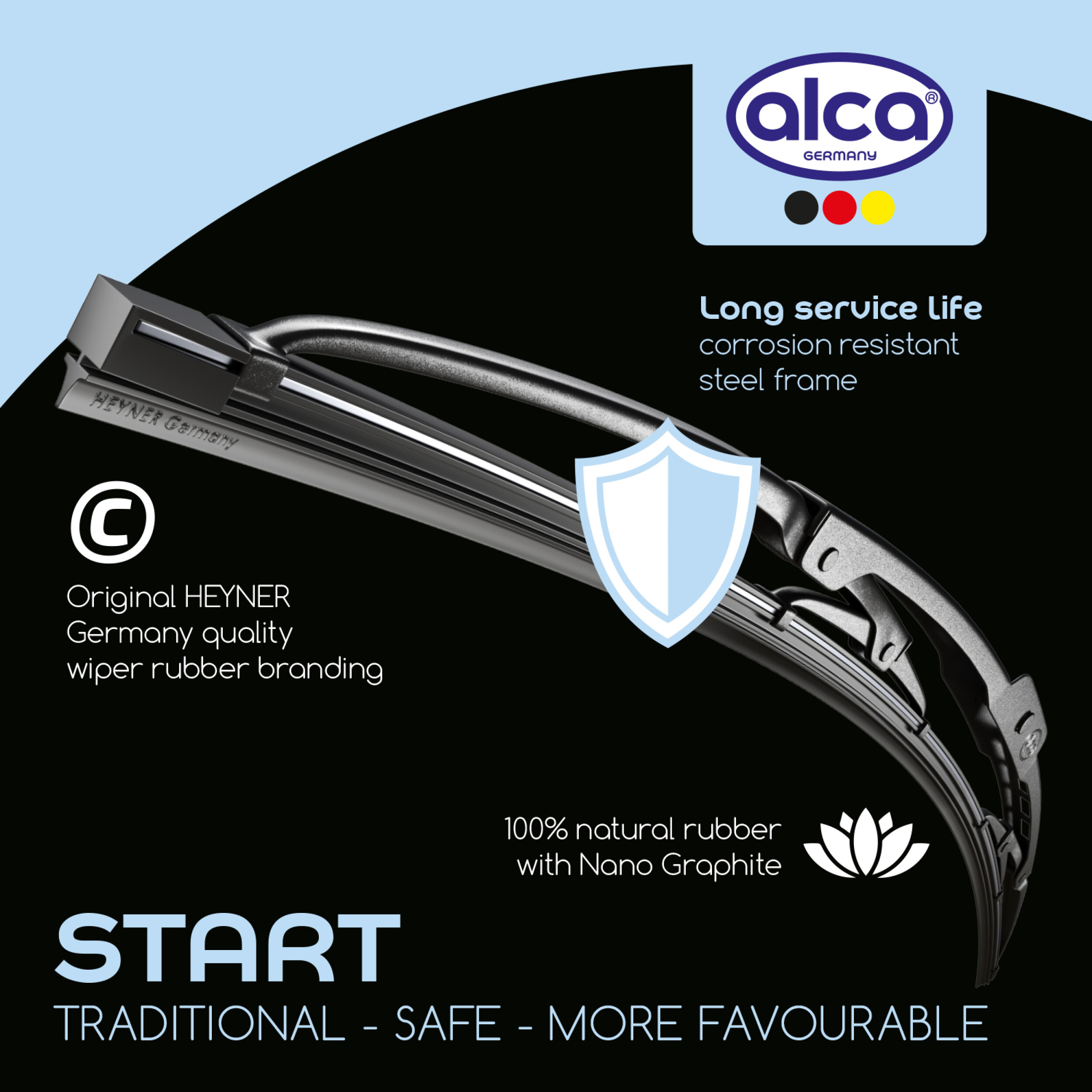 alca® START Scheibenwischer Set für ABARTH 124 Spider 03.2016 - 12.2020