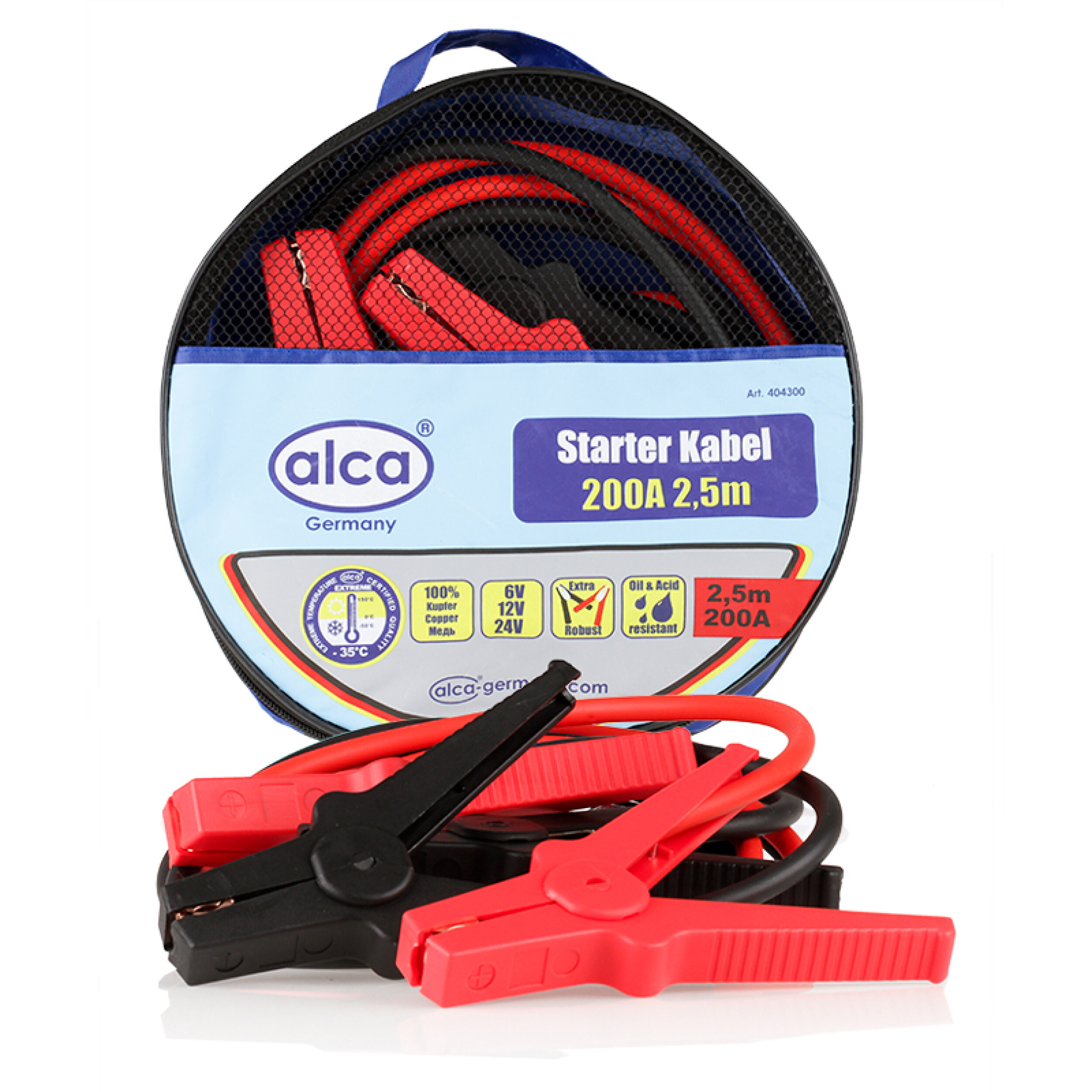 Starter cable 200 A 2.5 m 100% copper | alca® Starter cable M