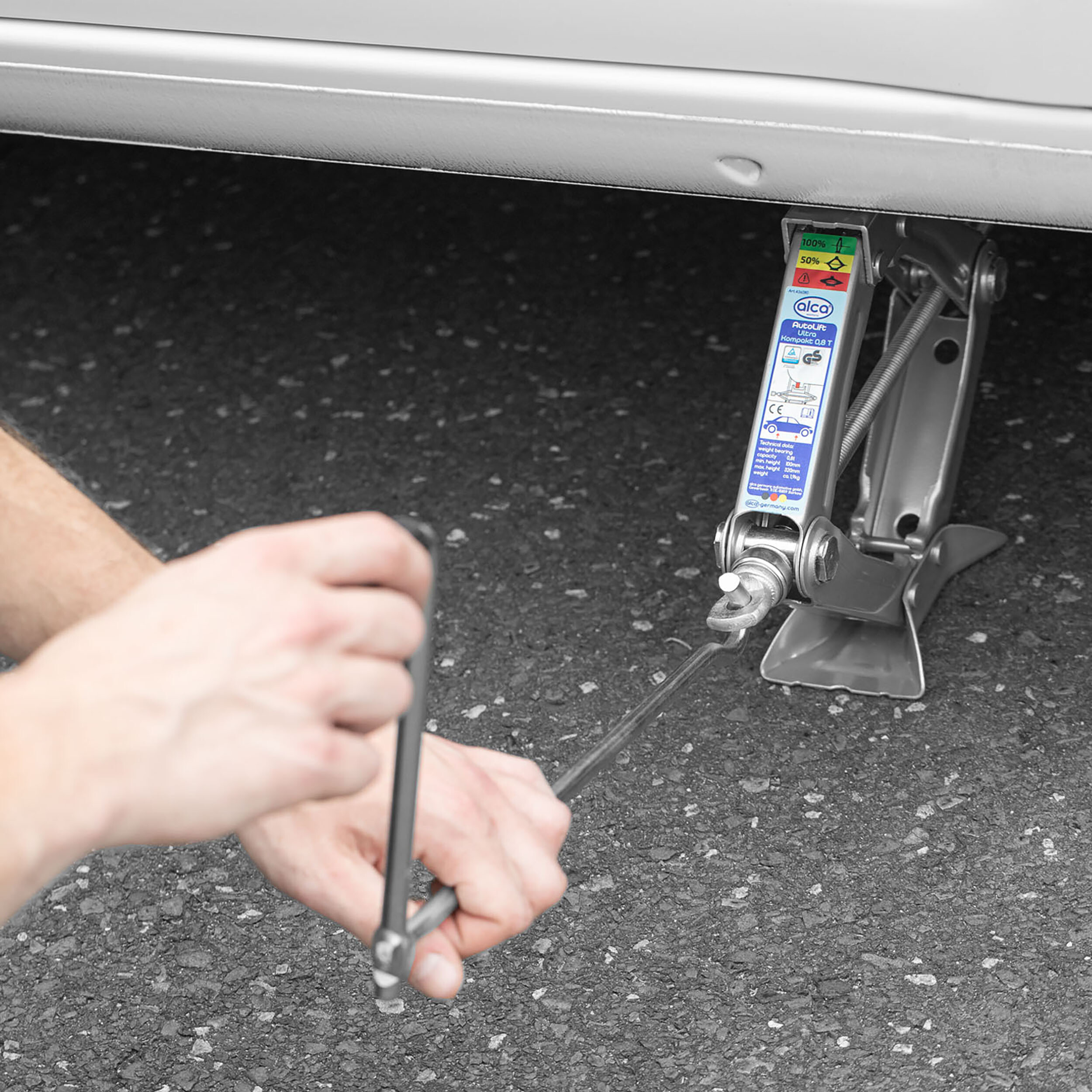 Kompakt Scherenwagenheber 1 t | alca® Auto Lift Kompakt