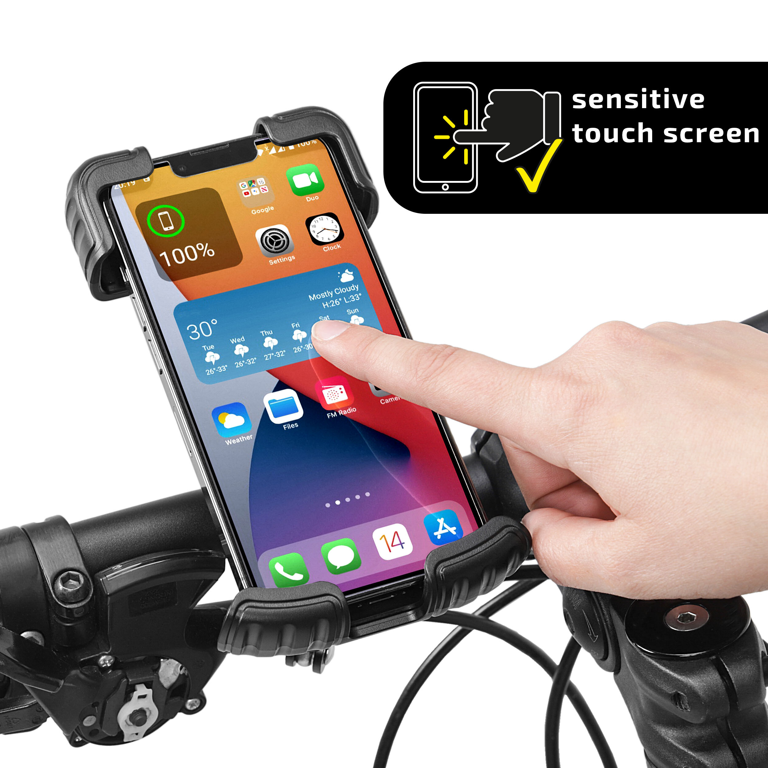 Telefonhalter für Fahrräder | HEYNER® BikeFix PRO