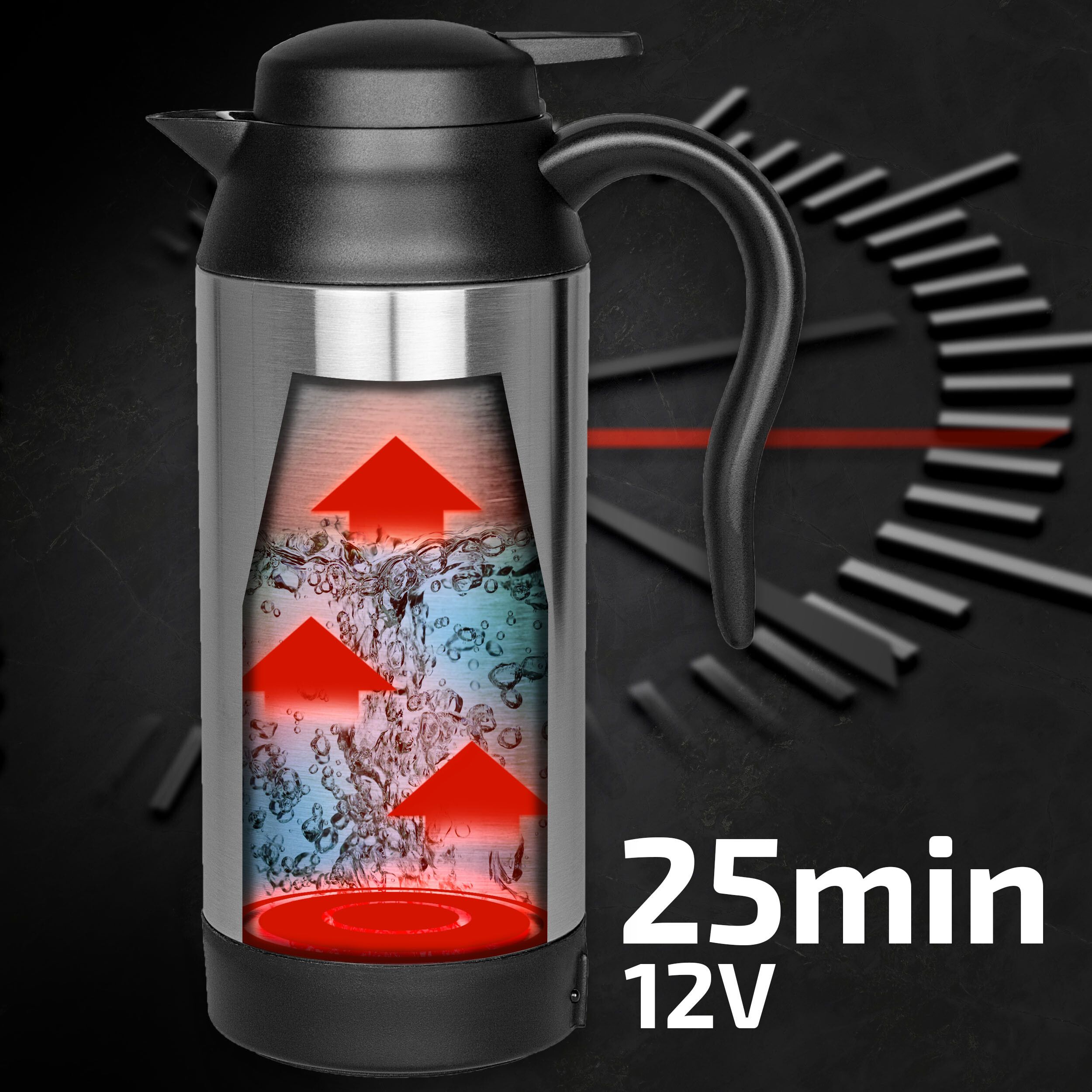 Reise-Wasserkocher 12V / 24V | HEYNER® ThermoVar PRO 12 V