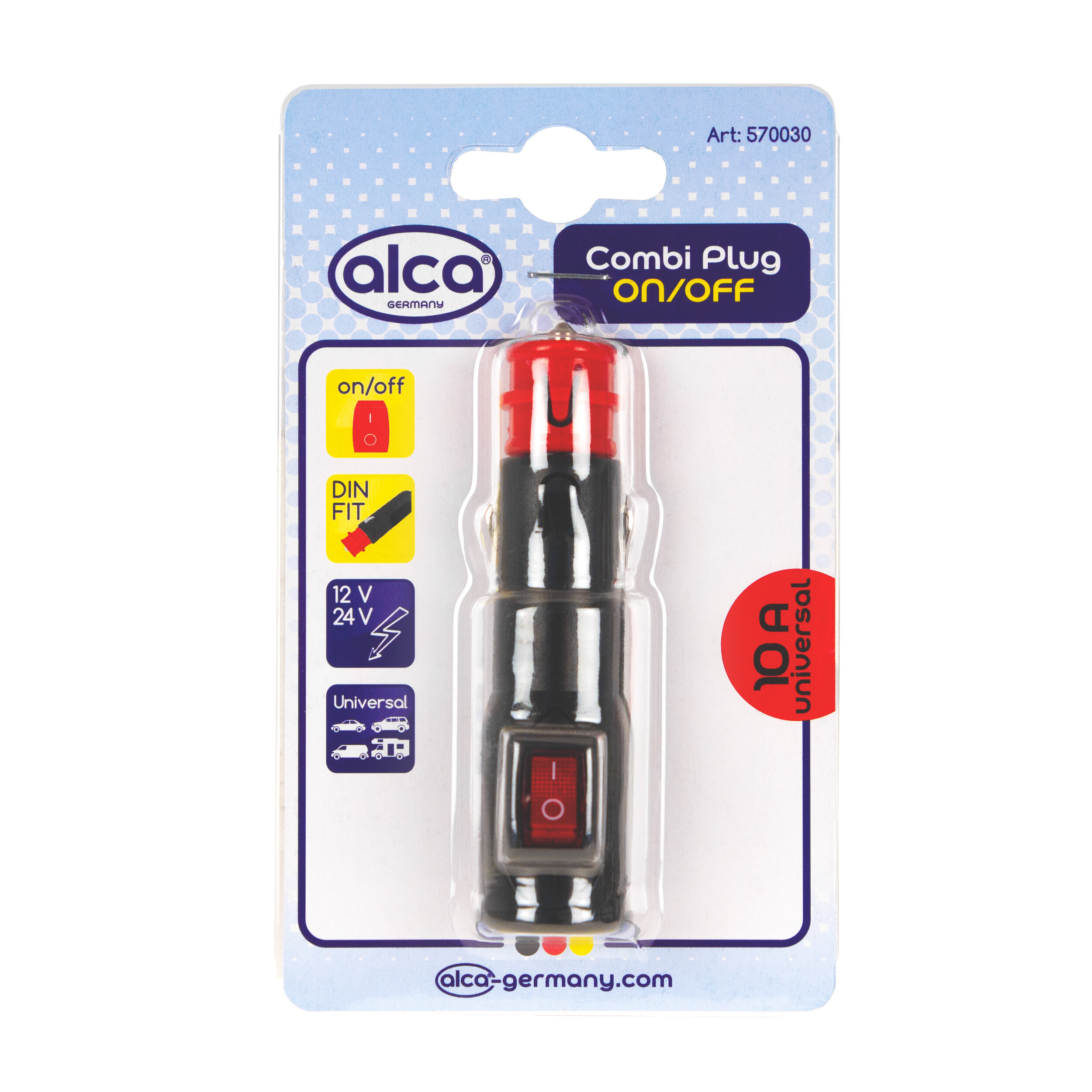Universalstecker 12V / 24V | alca® UniversalPlug Switch