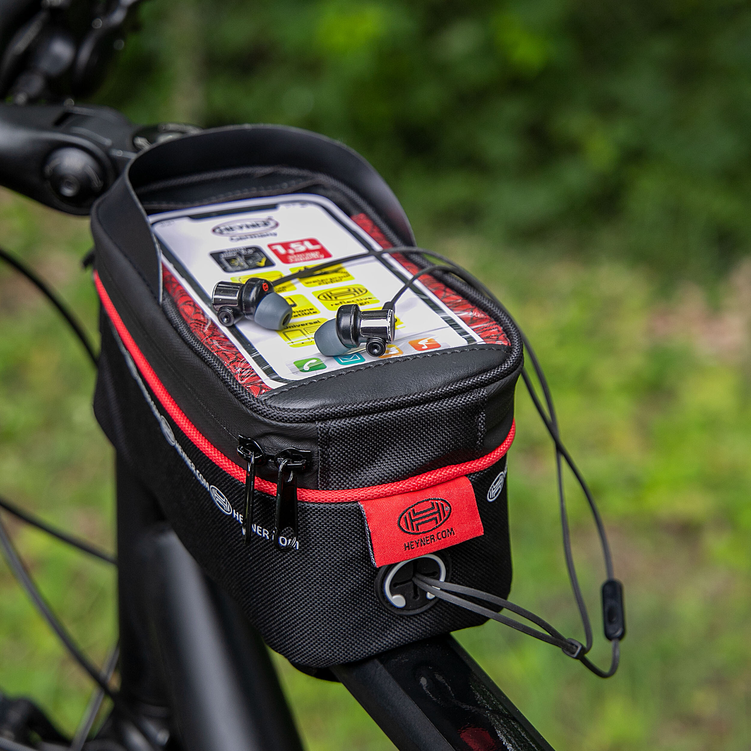 Fahrradtasche mit Handyhalterung (wasserdicht) | HEYNER® FrameOrganizer PRO