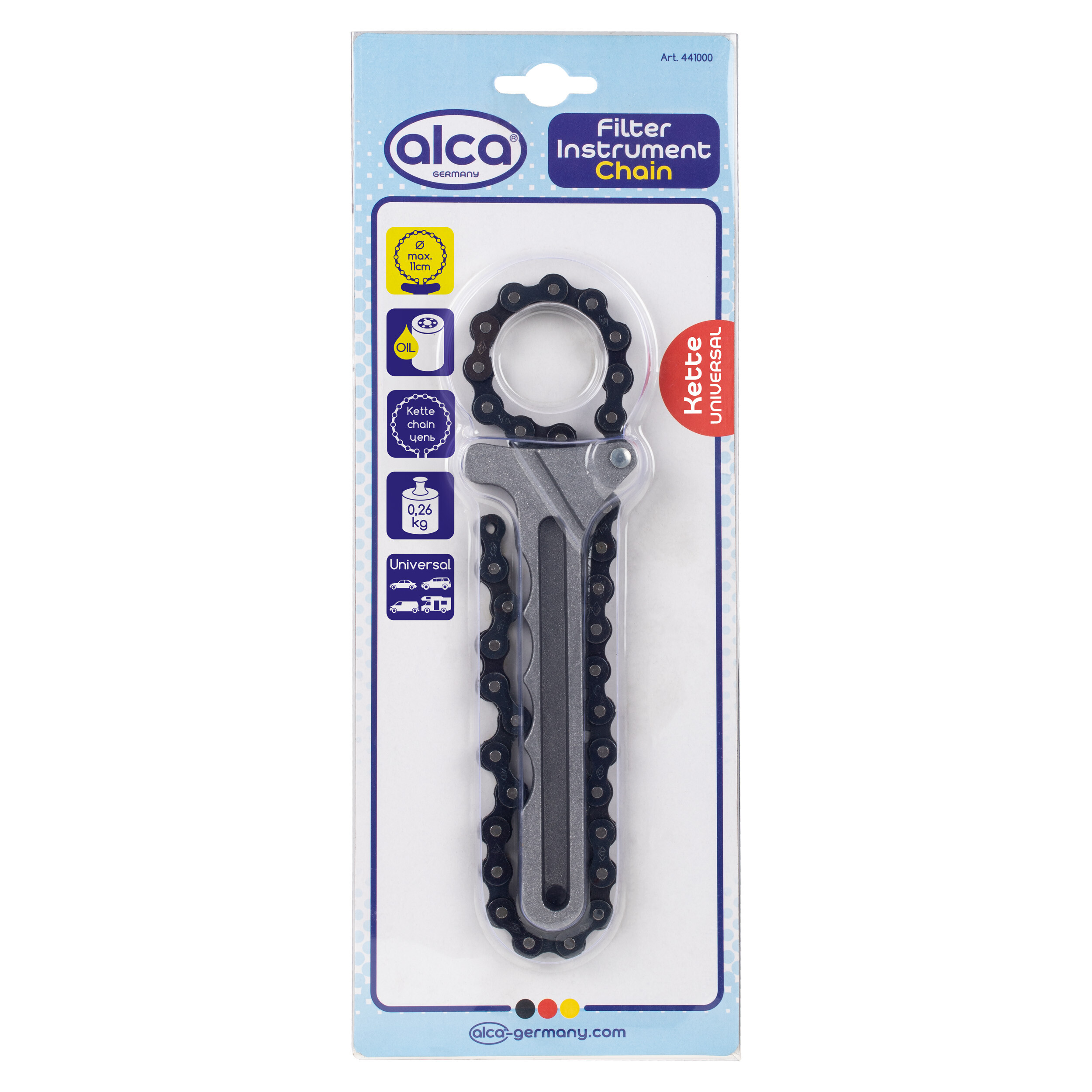 Ölfilterschlüssel mit Kette | alca® Filter Instrument Chain