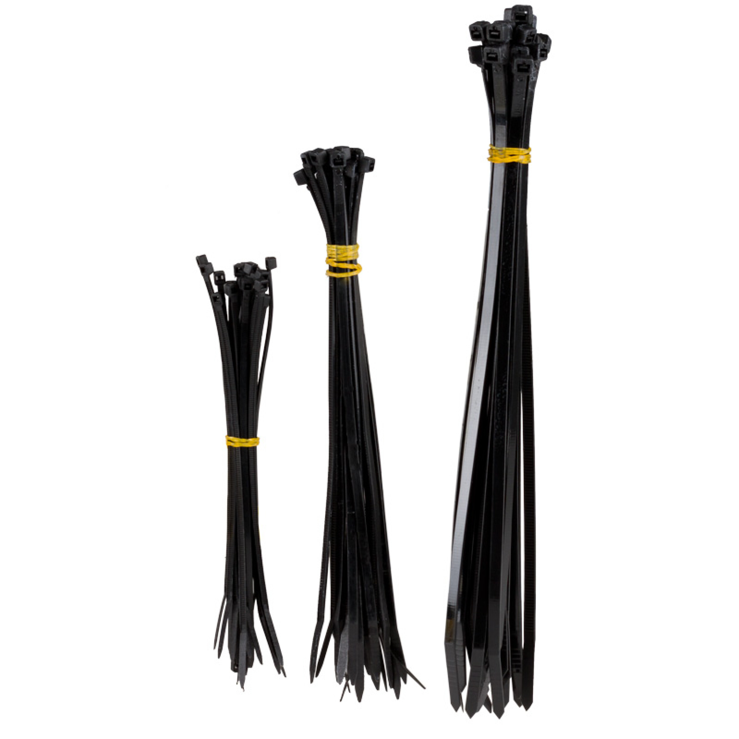 Cable tie set black + natural | alca® Kabel Fix Set