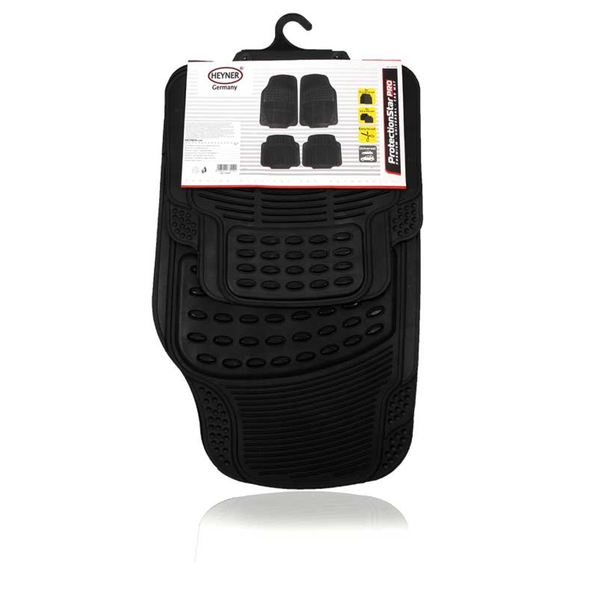 Gummi Fußmatten UNIVERSAL 4er-Set | HEYNER® ProtectionStar PRO