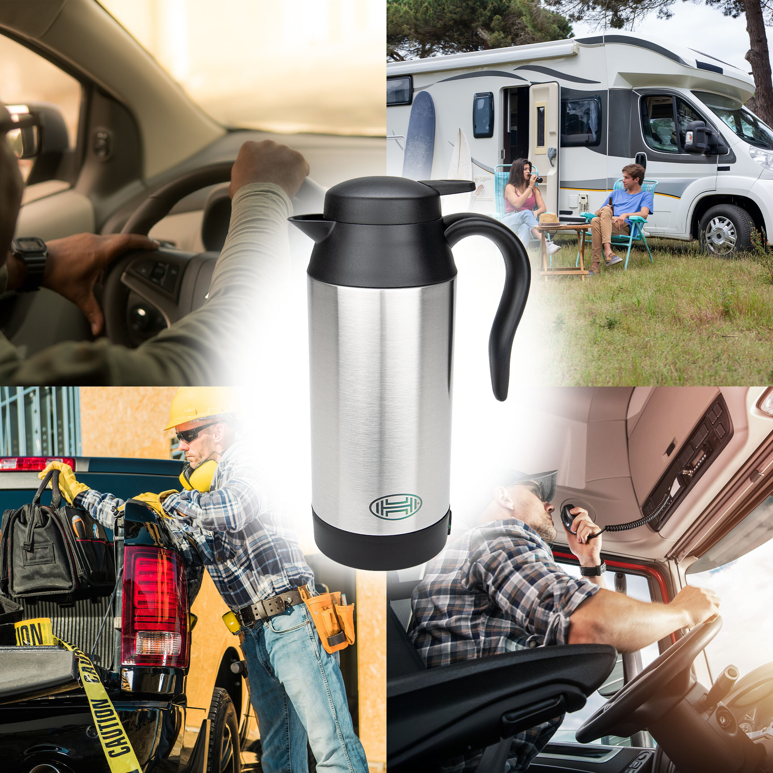 Reise-Wasserkocher 12V / 24V | HEYNER® ThermoVar PRO 12 V