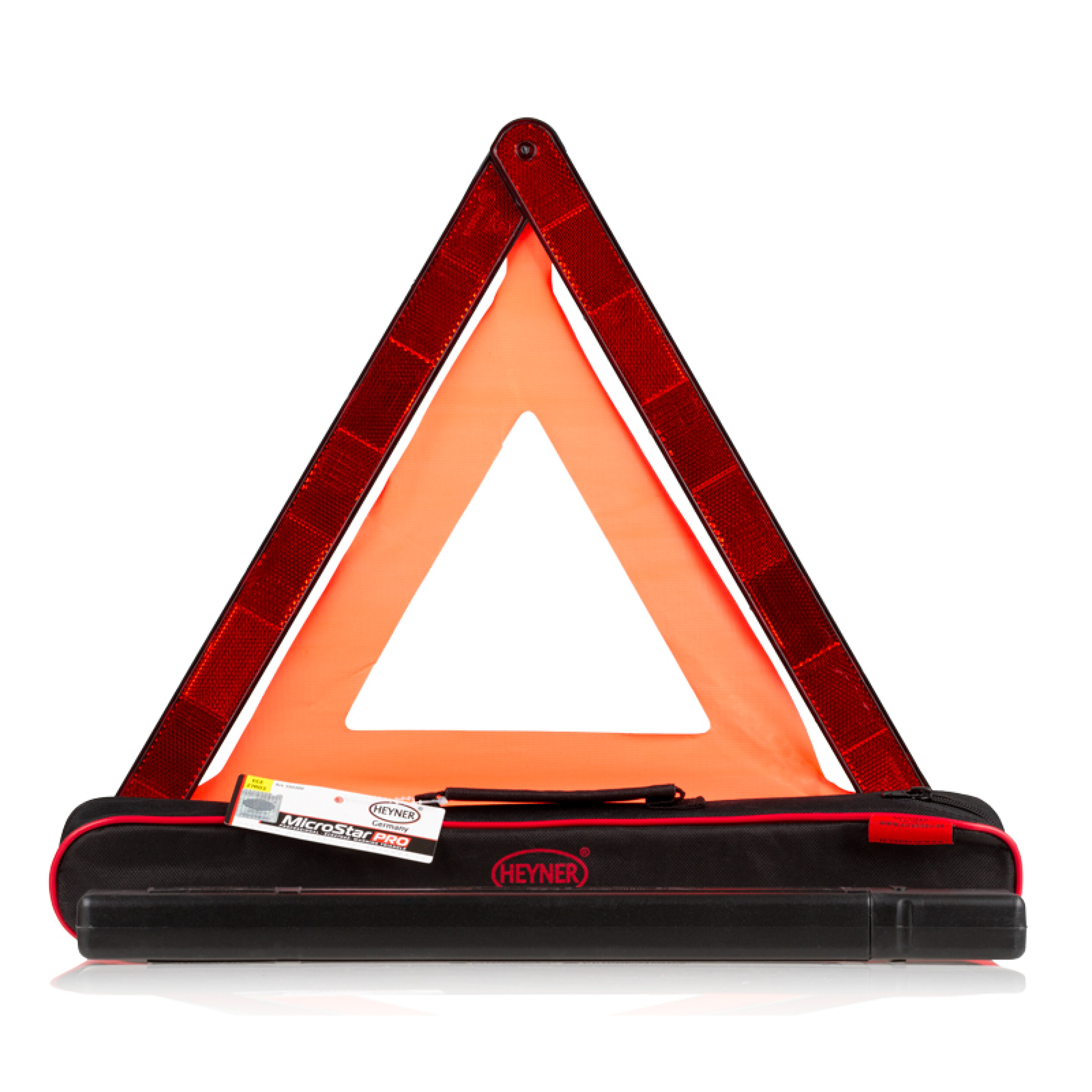Warning triangle with certificate | HEYNER® Micro Star PRO