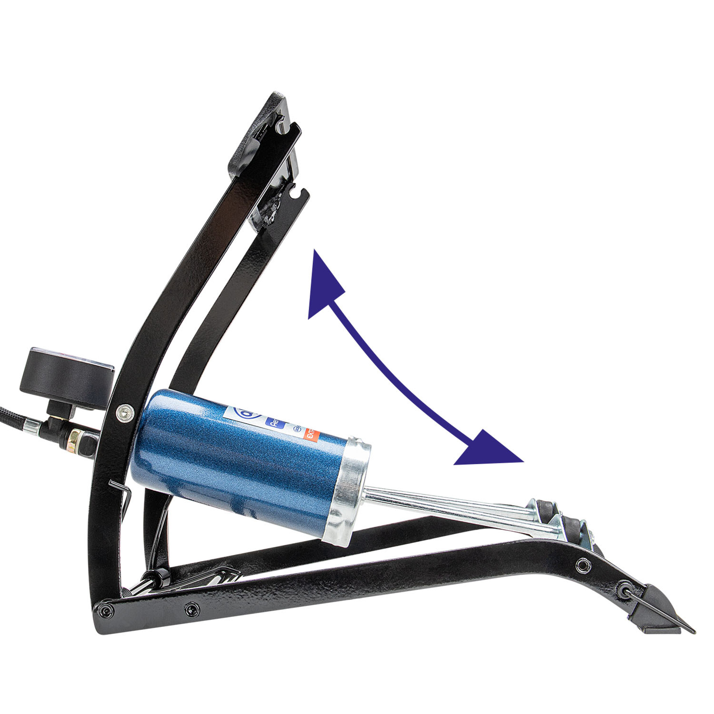 Hochleistungs-Fußpumpe Manometer | alca® AeroPump 2 Cylinder