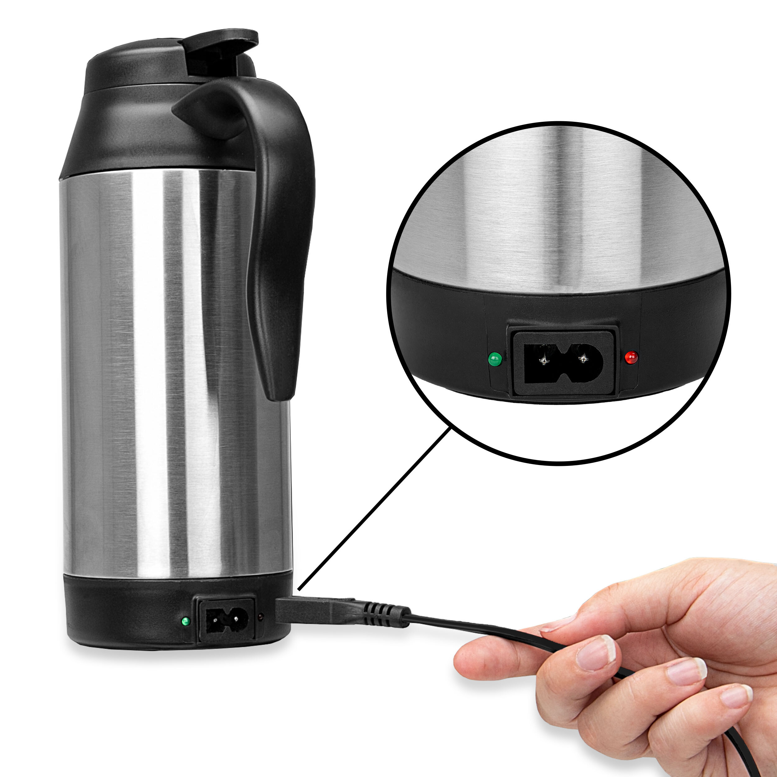 Reise-Wasserkocher 12V / 24V | HEYNER® ThermoVar PRO 12 V