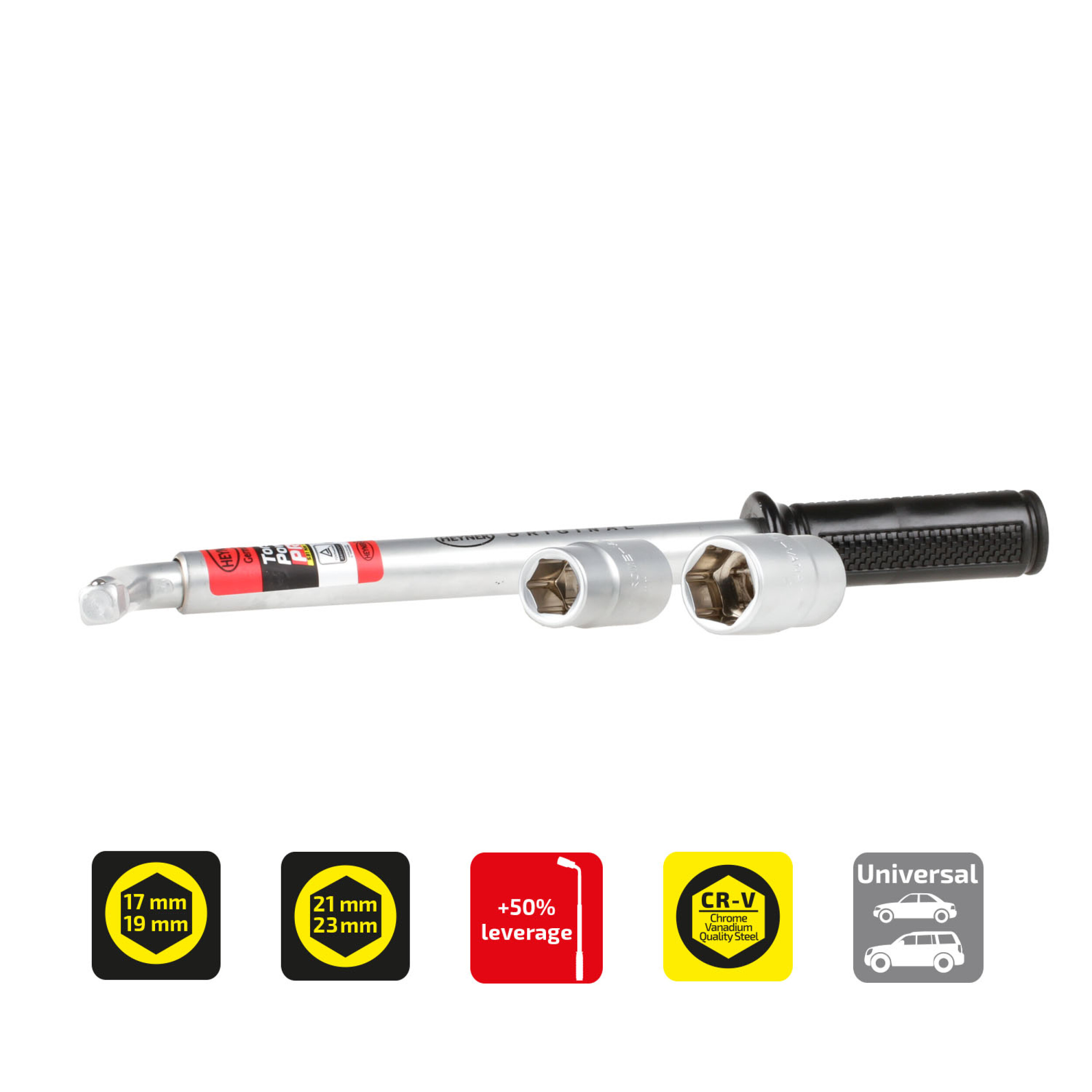Radmutterschlüssel Multi-Size | HEYNER® Torsio Power PRO