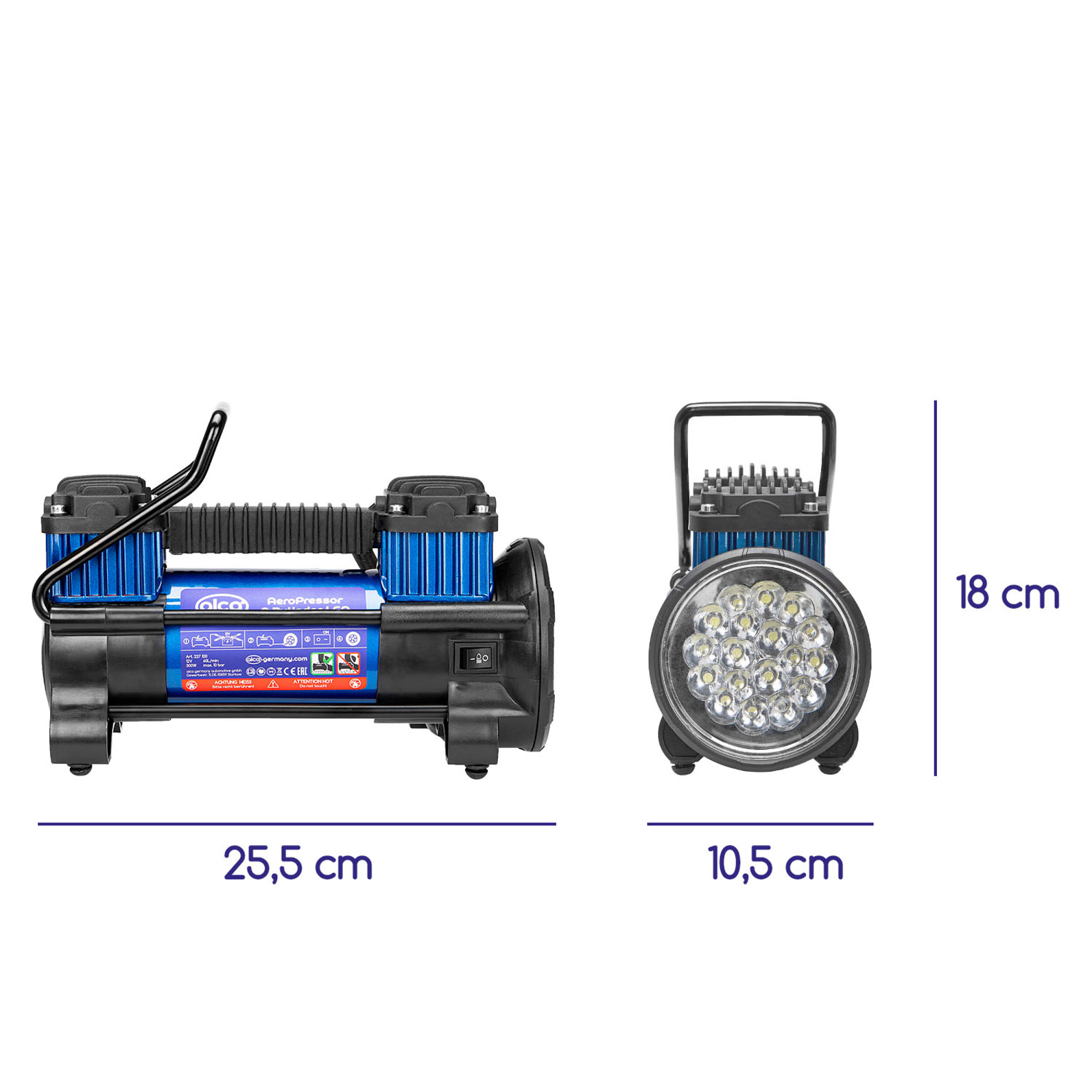 Kraft-Kompressor 12 V | alca® AeroPressor 2 Zylinder