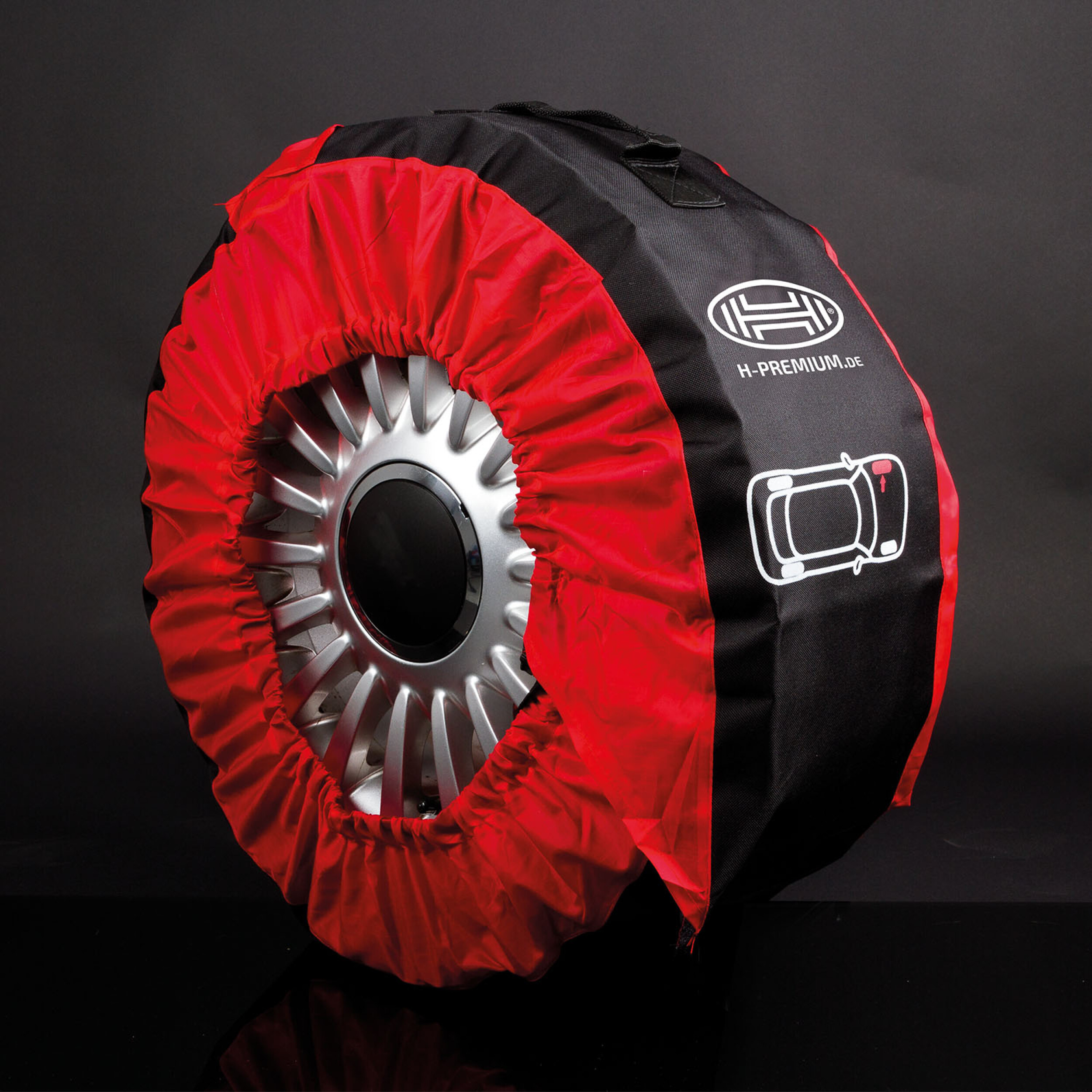 Reifentaschen 4er-Set | HEYNER® Auto WheelStar PRO VELCRO