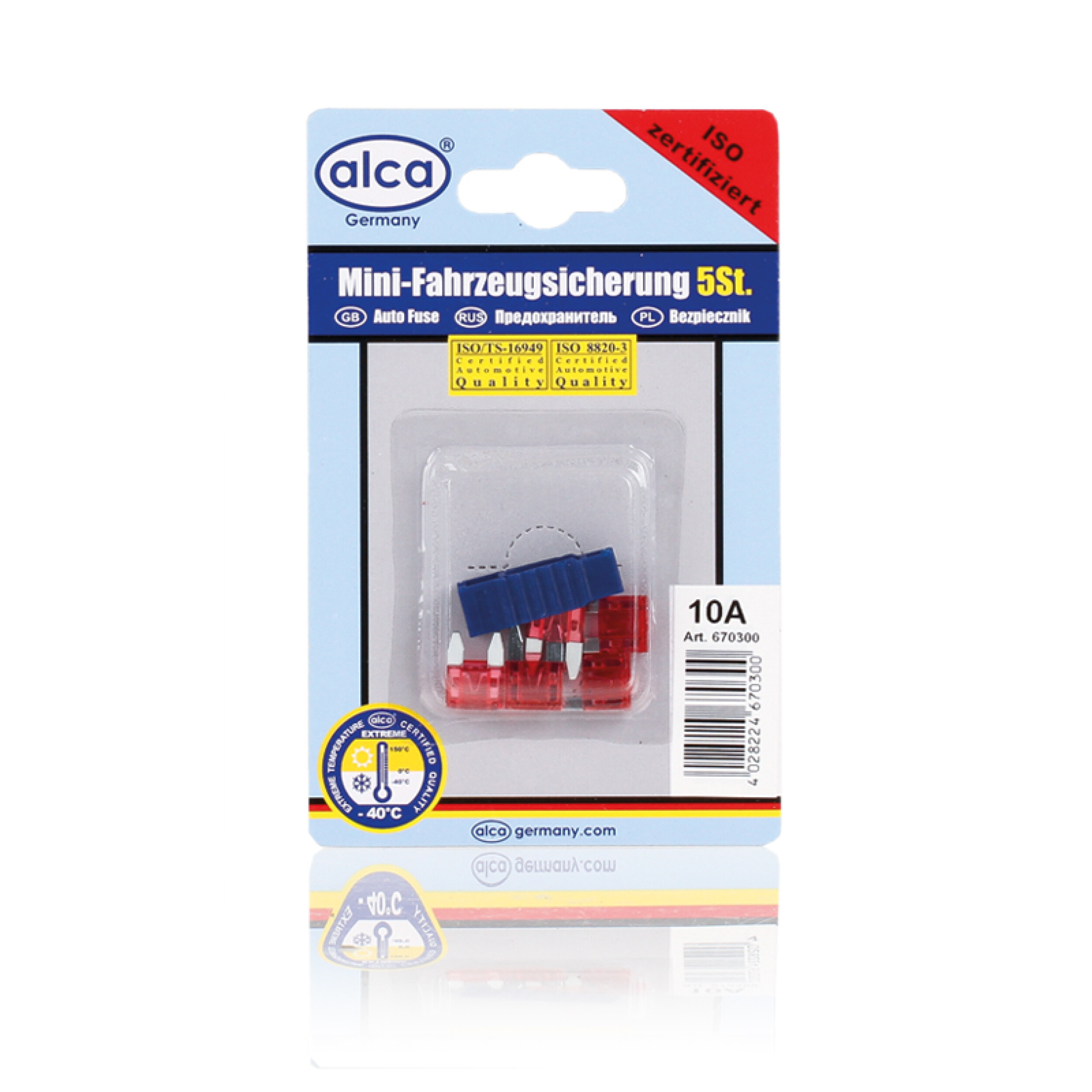 Mini fuses 5 pieces | alca® Fuse ATN 10A