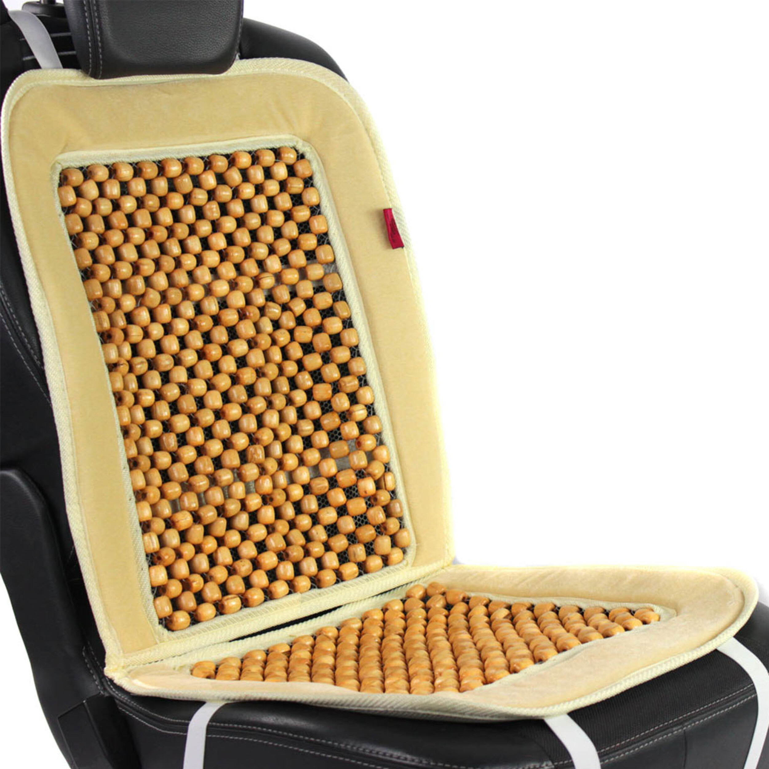 Premium Holzkugel-Sitzauflage | HEYNER® Velvet Comfort PRO