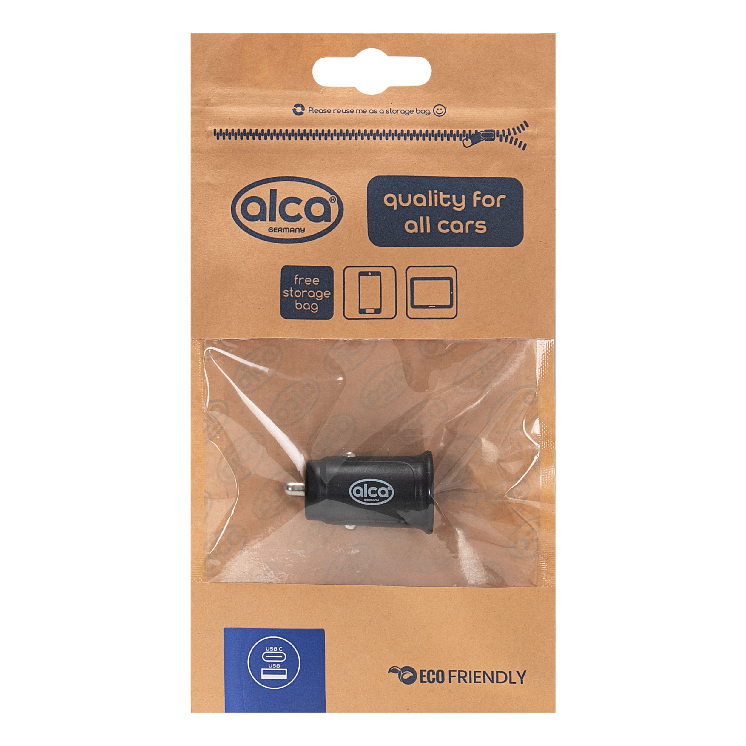 Ladegerät USB 3.0 / Typ-C | alca® Auto Stecker USB Type C