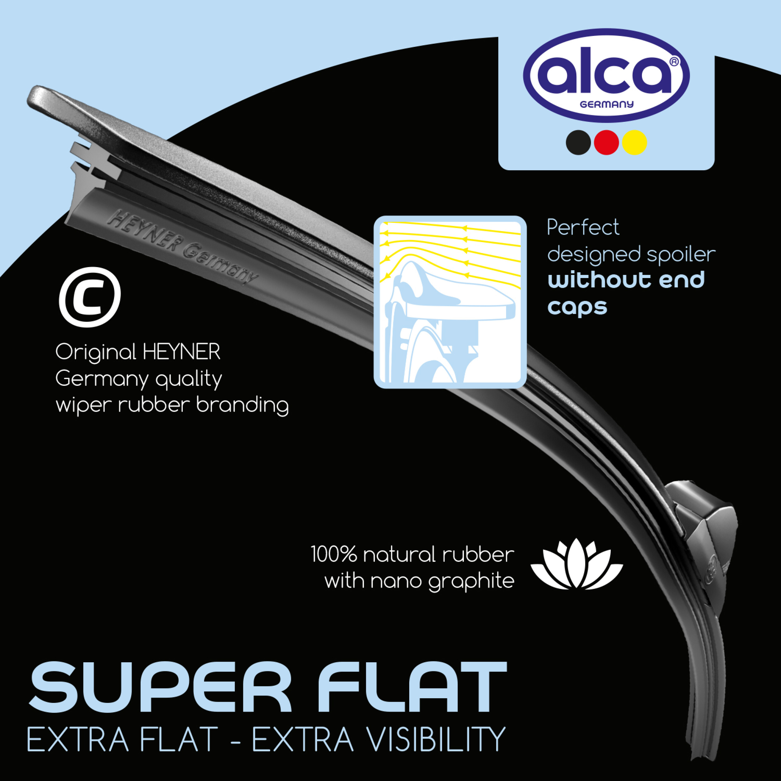 alca® SUPER FLAT Scheibenwischer Set für MERCEDES-BENZ SPRINTER 06.2006 - 01.2018
