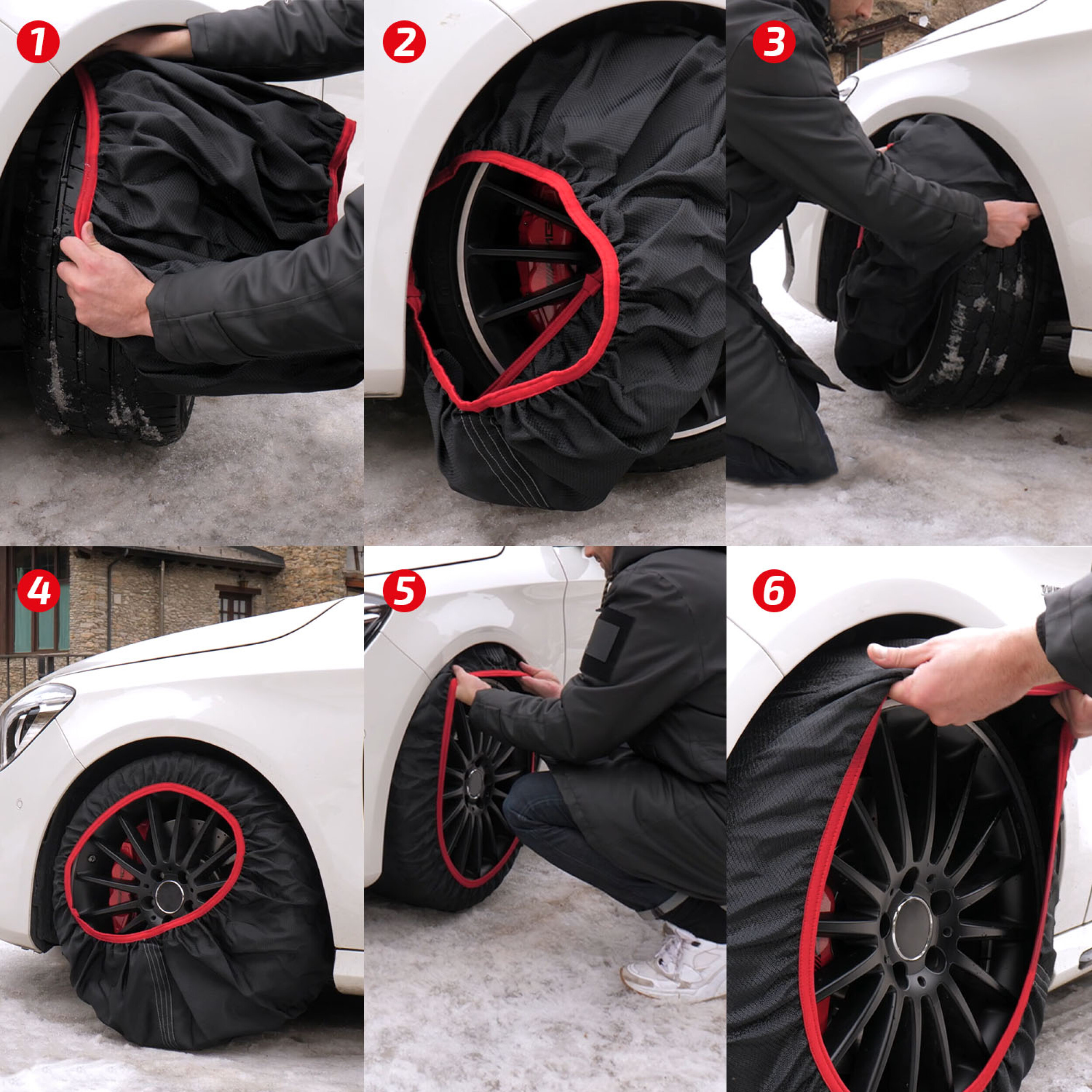 Textile Schneeketten 2er-Set M | HEYNER® SNOW GRIP PRO M