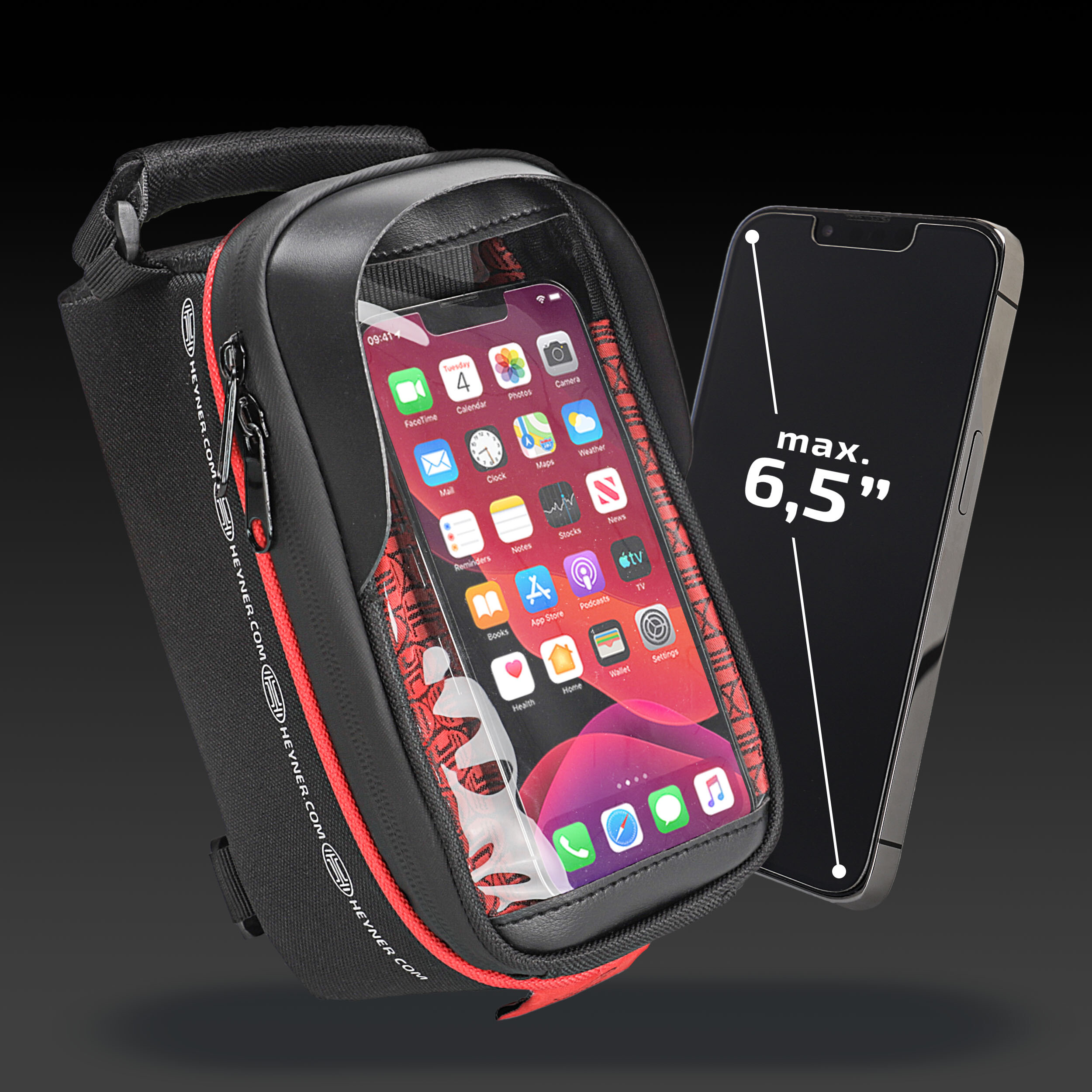 Fahrradtasche mit Handyhalterung (wasserdicht) | HEYNER® FrameOrganizer PRO