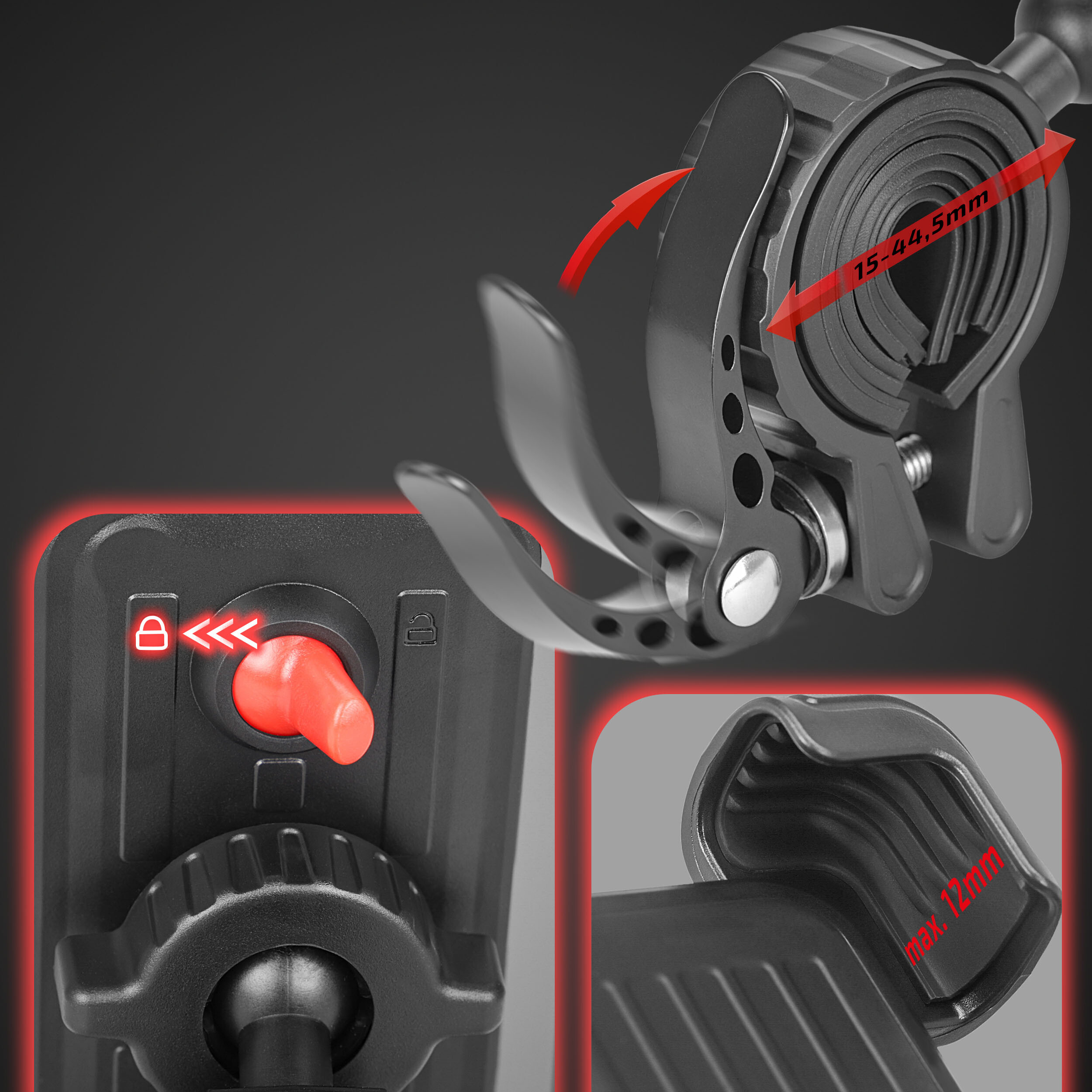 Telefonhalter für Fahrräder | HEYNER® BikeFix PRO
