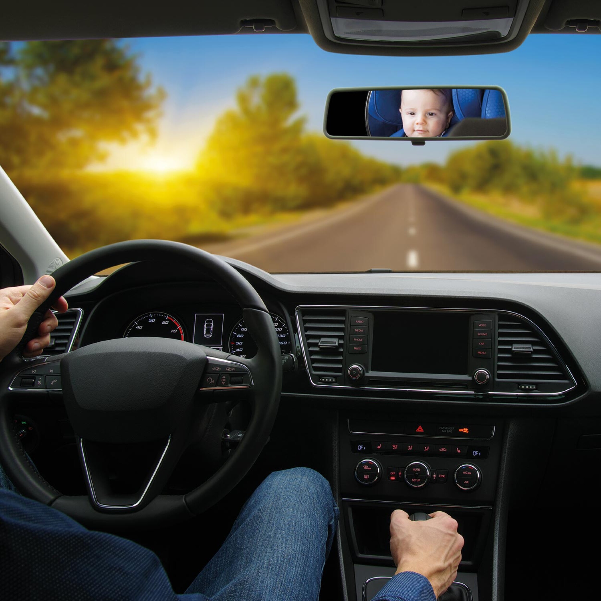 Baby rear view mirror | capsula® vision