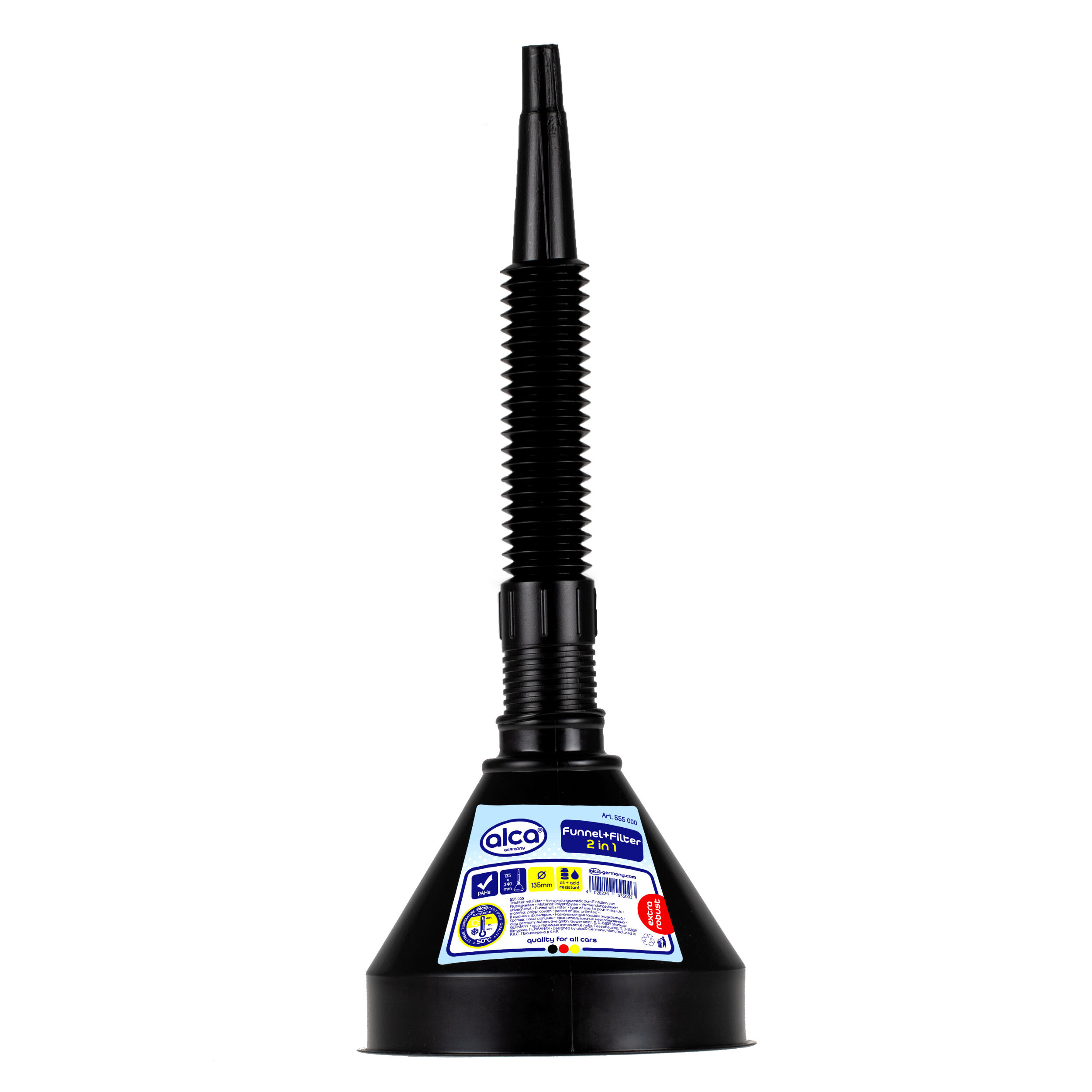 Trichter mit Filter | alca® Funnel+Filter 2in1