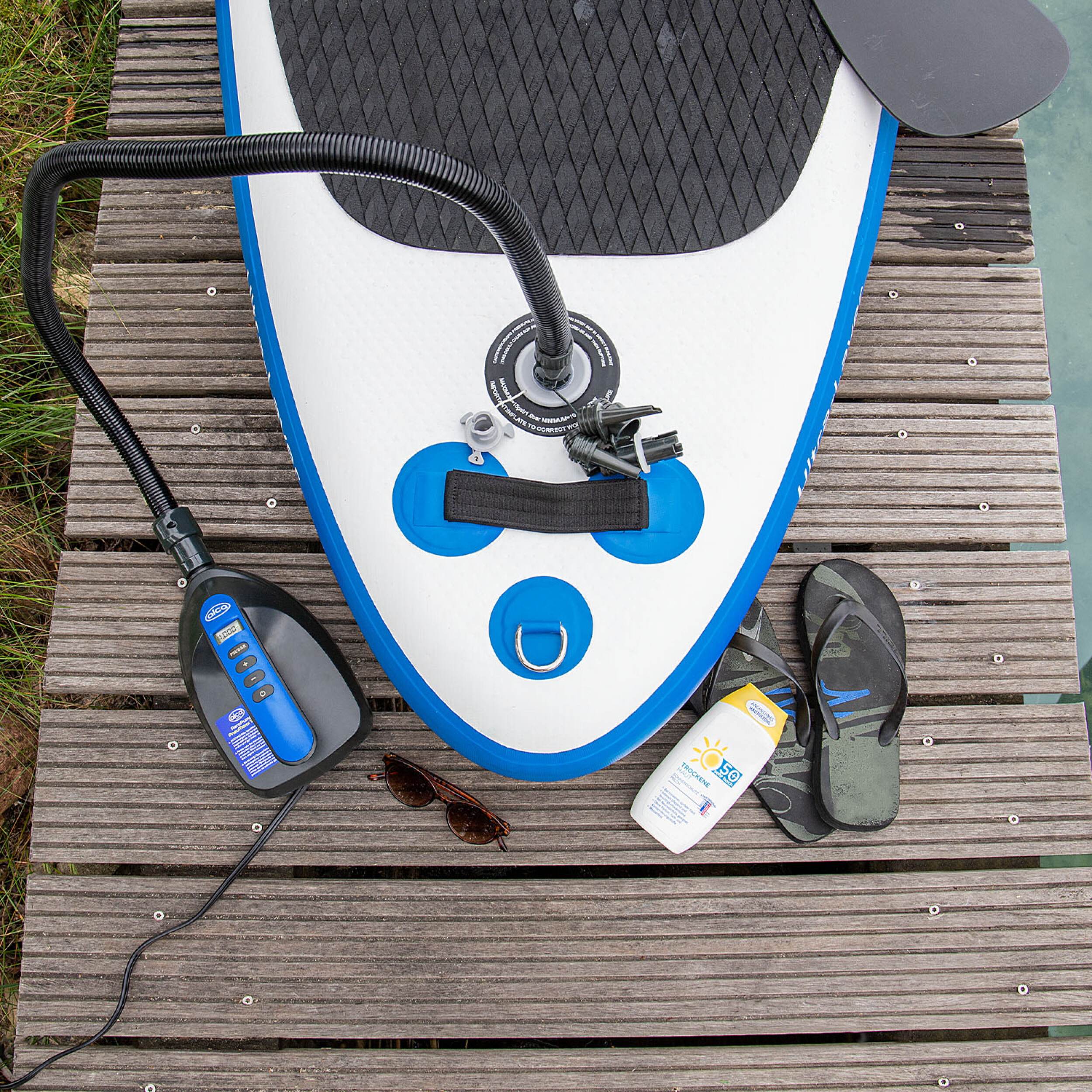 Elektrische Luftpumpe SUP | alca® AeroPump PneuMaxx 12 V