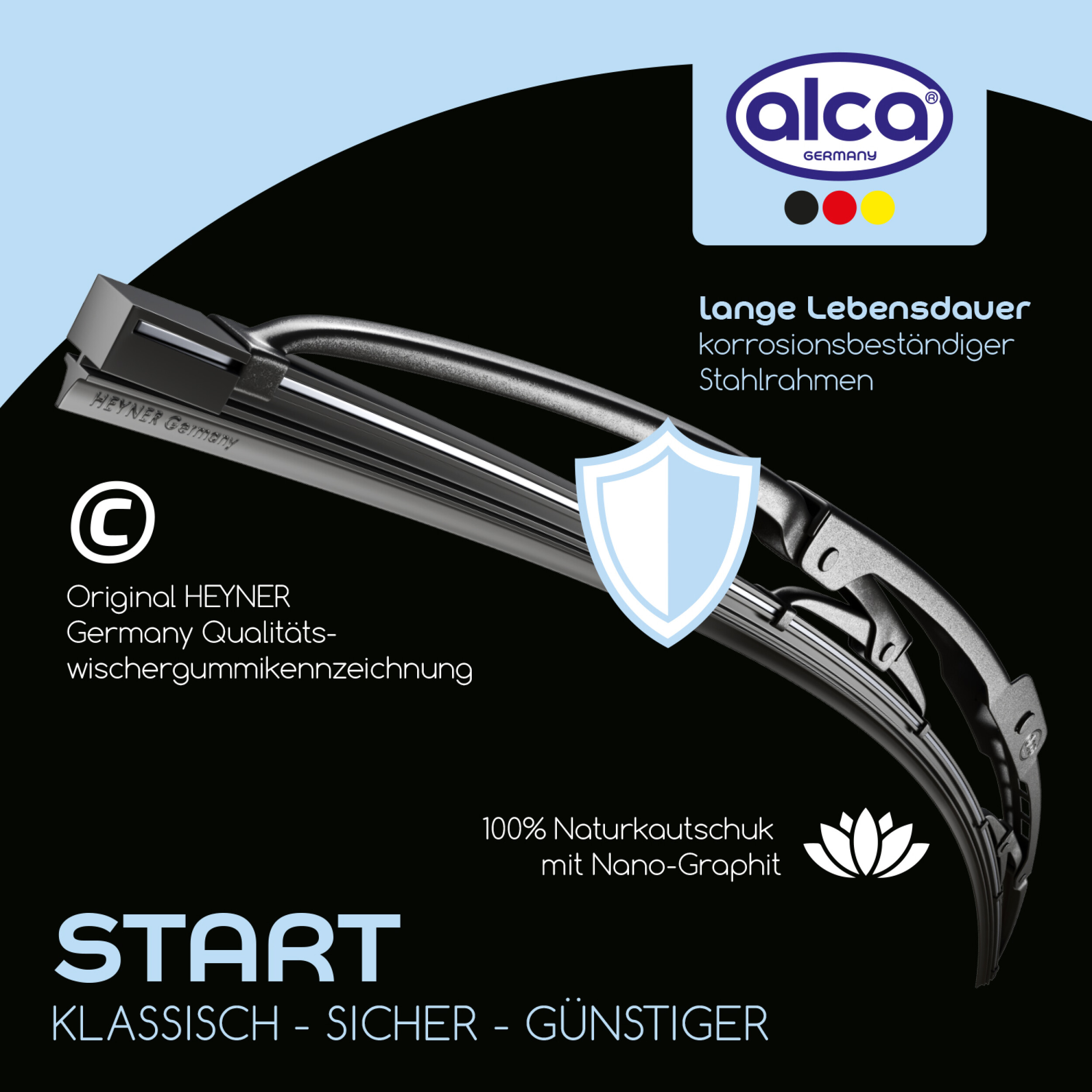 alca® START Scheibenwischer Set für ABARTH 124 Spider 03.2016 - 12.2020
