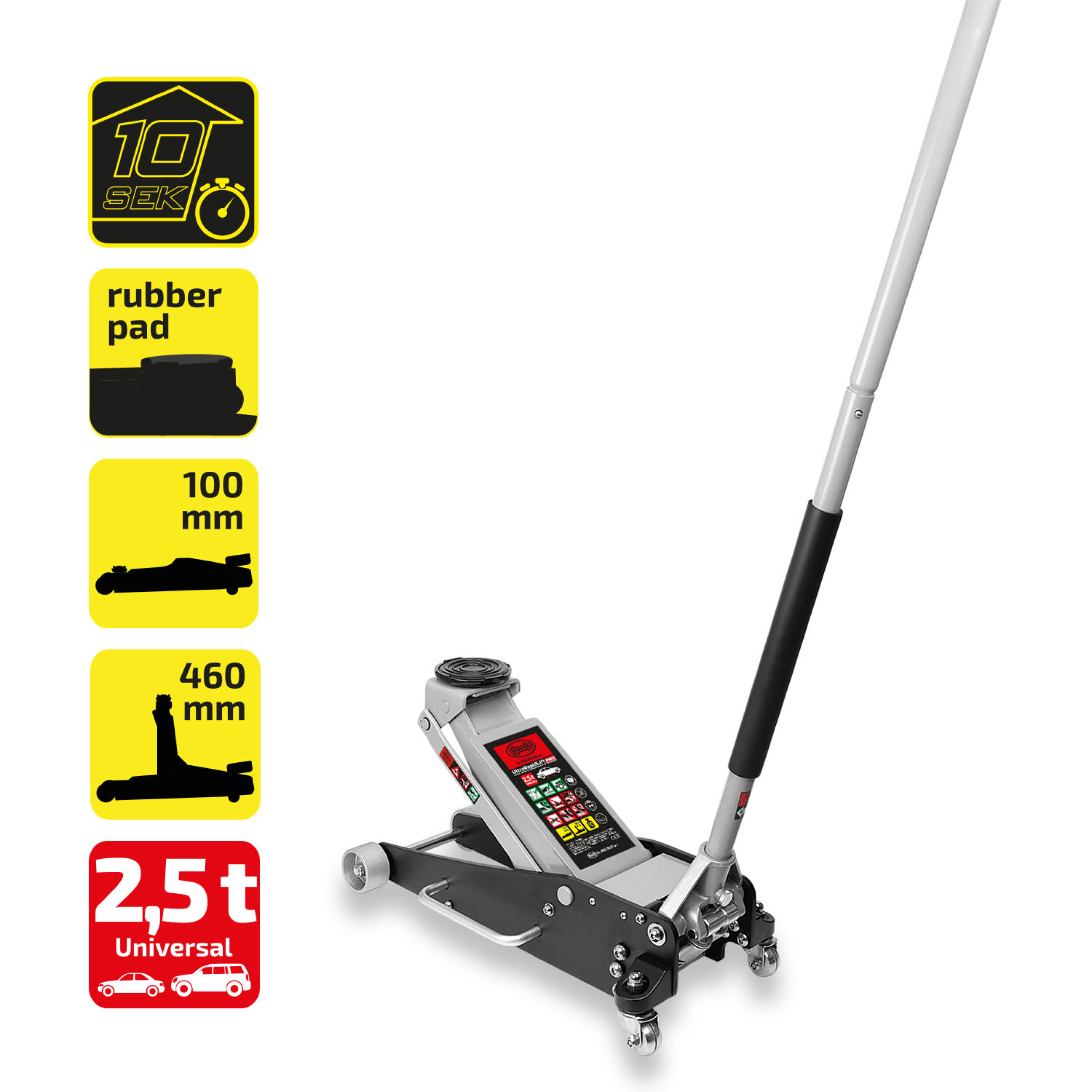 Premium Rangierwagenheber 2,5 t | HEYNER® UltraRapidLift PRO