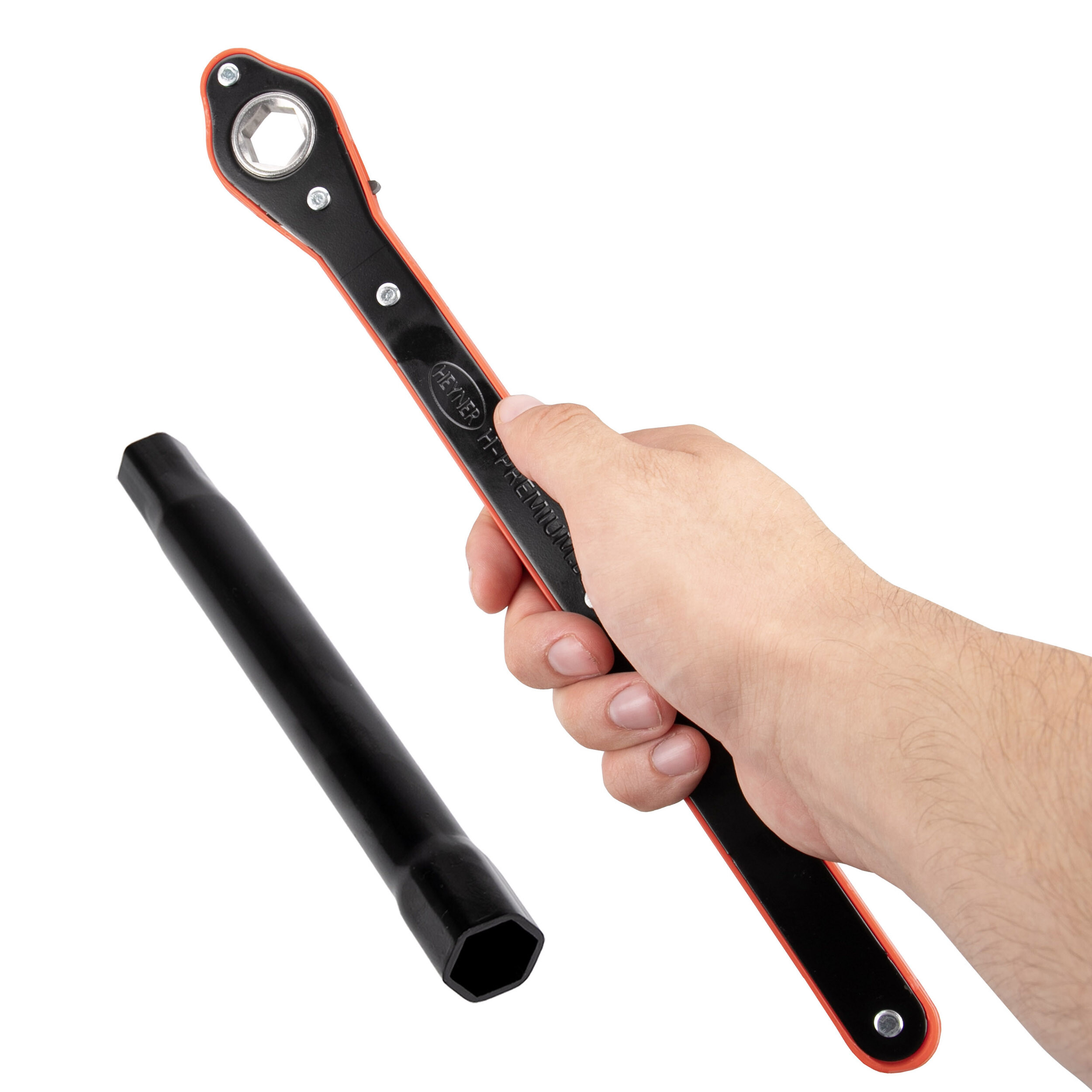 Premium Scherenwagenheber runder Sattel 1,5t "Black Edition" HEYNER® MultiLift M Black