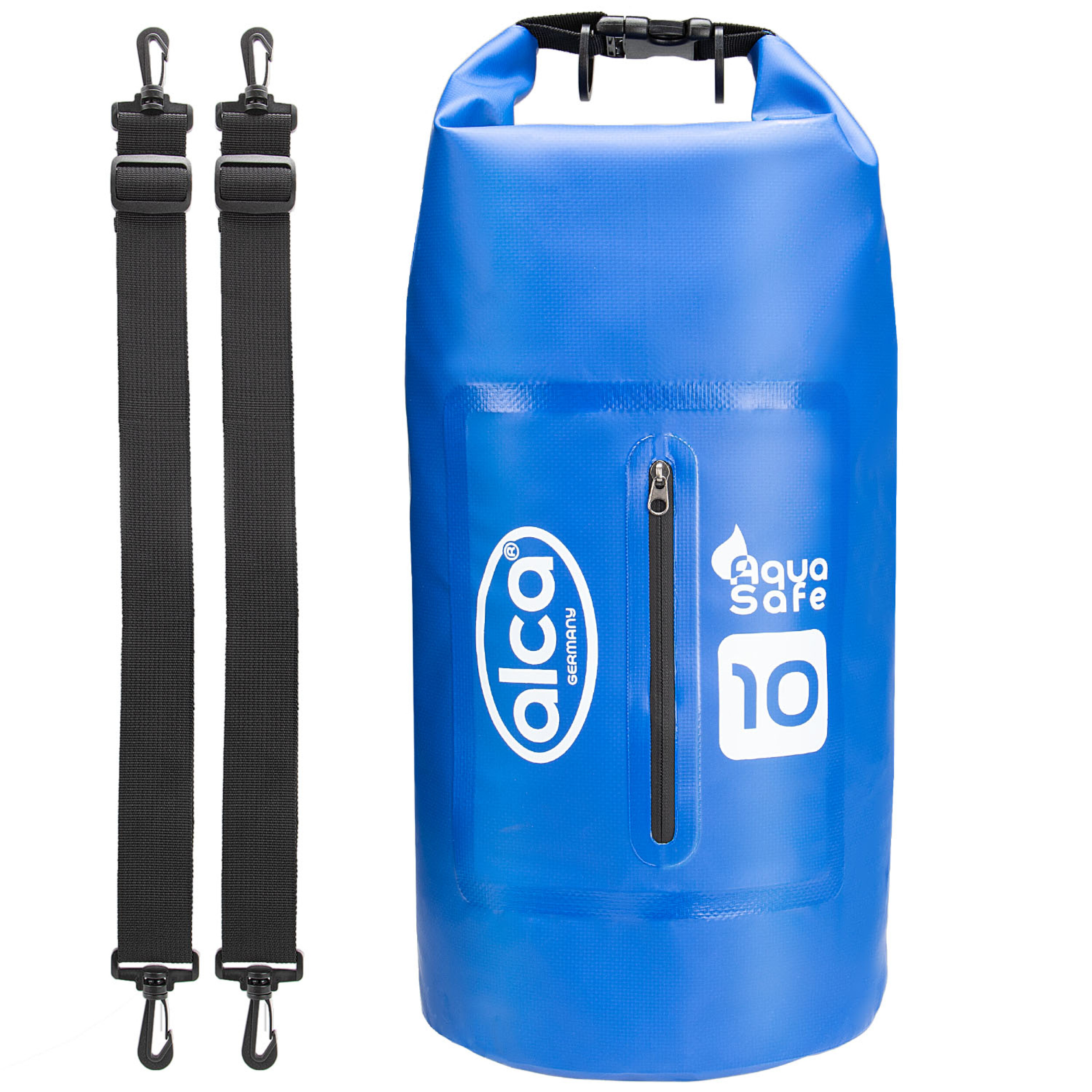Waterproof dry bag with zippered pocket | alca® DRY BAG 10L