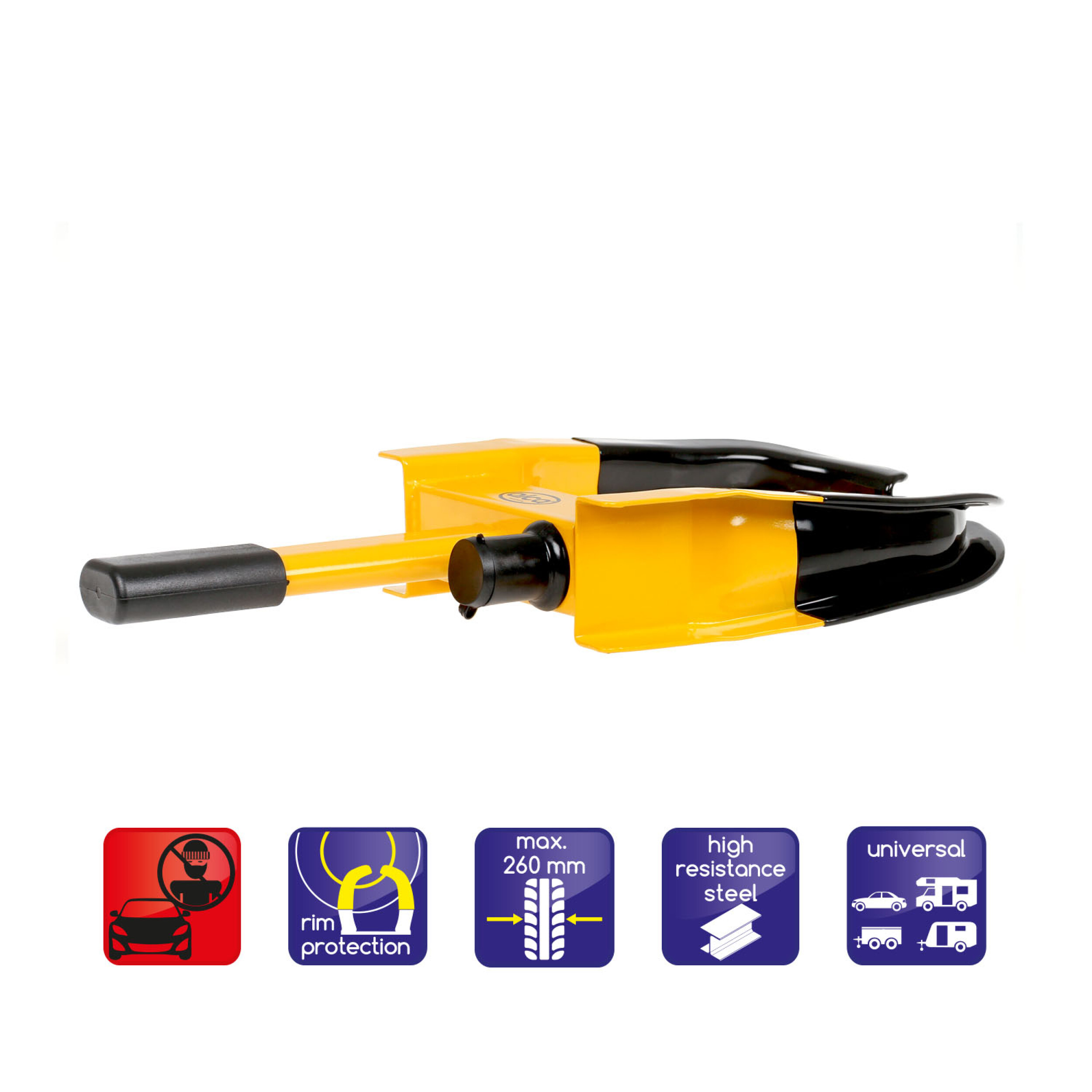 Radkralle ausziehbar | alca® AutoSafe Power Block