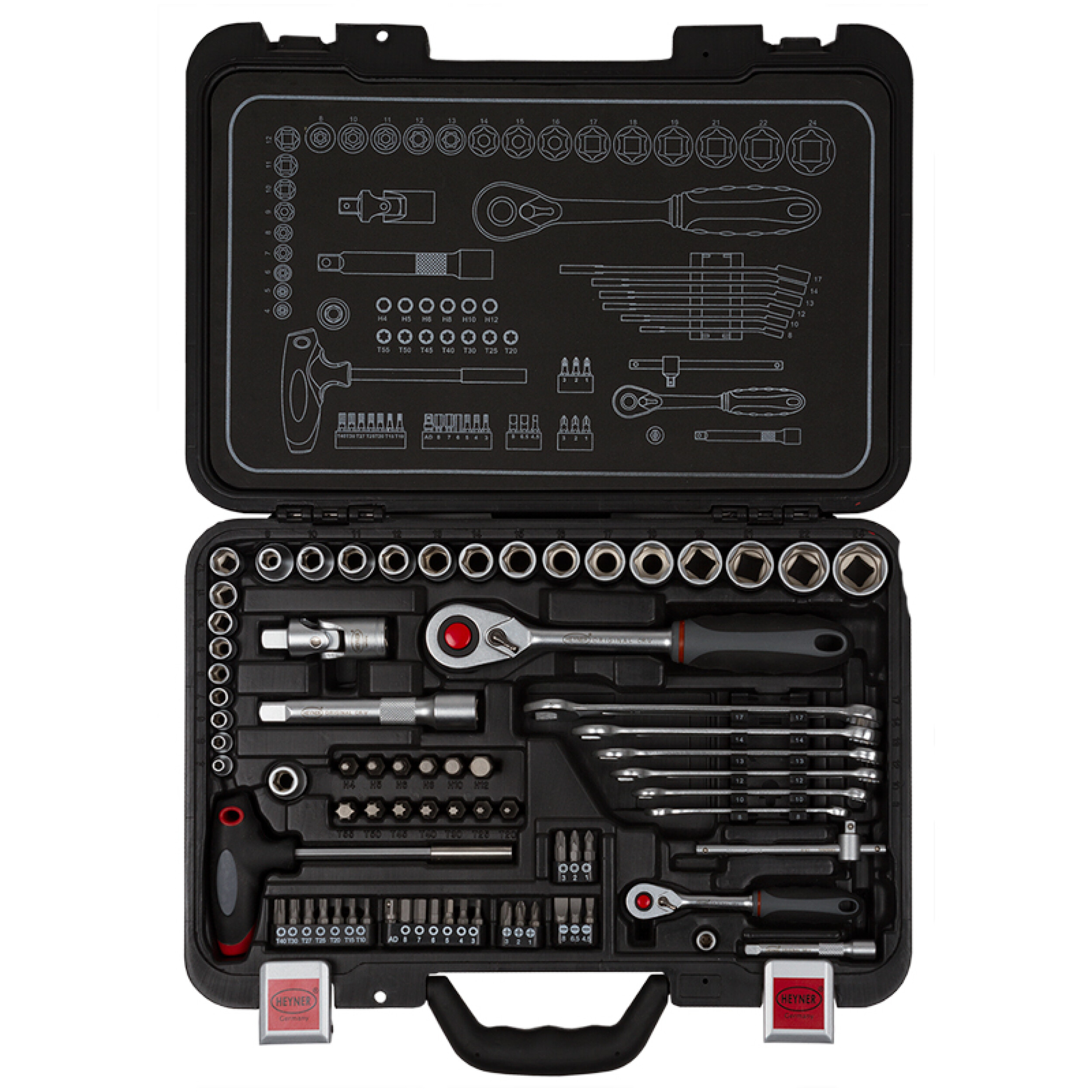 Werkzeugkoffer 74-tlg. | HEYNER® Tool Set S74 PRO