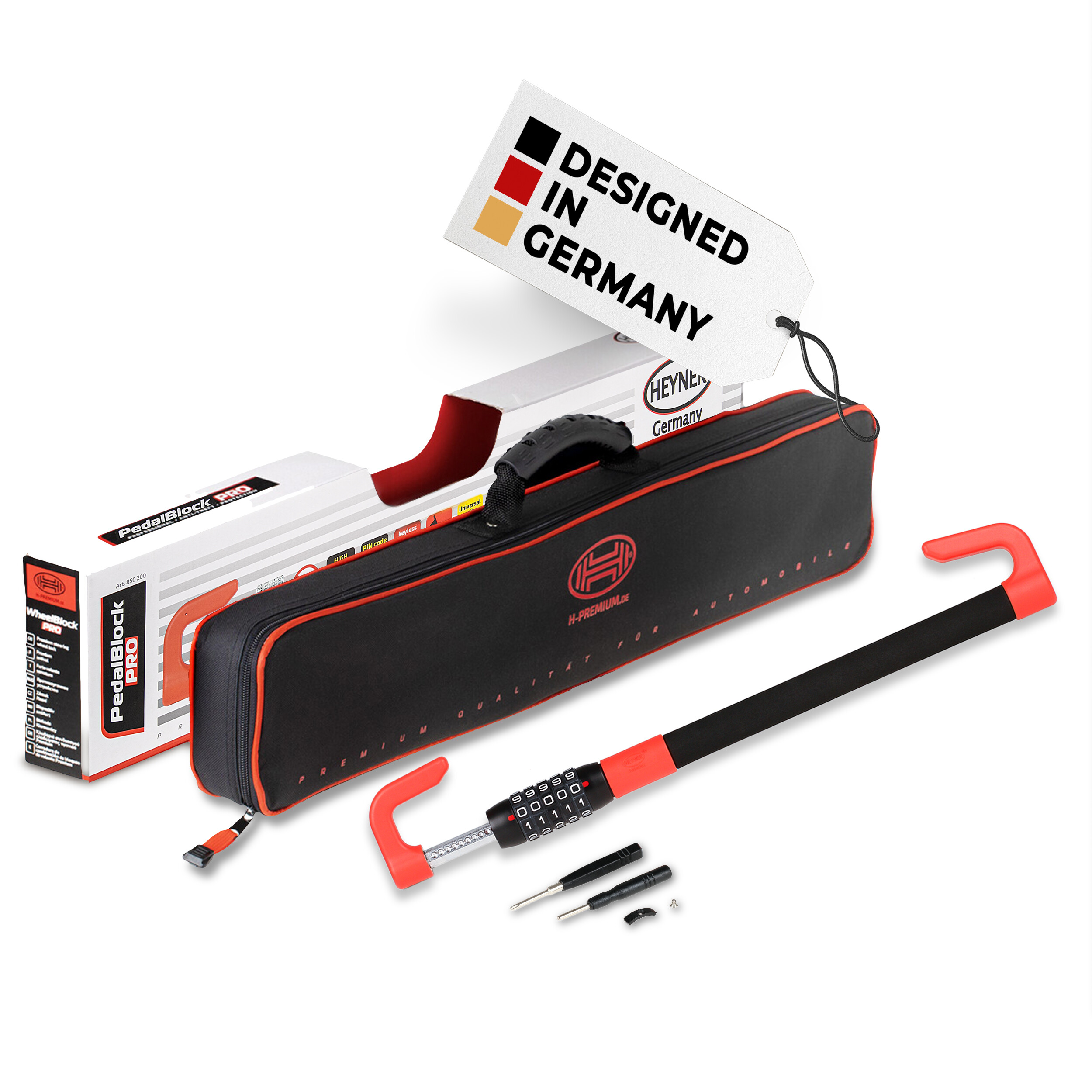 Pedal-Lenkradschloss | HEYNER® PedalBlock PRO