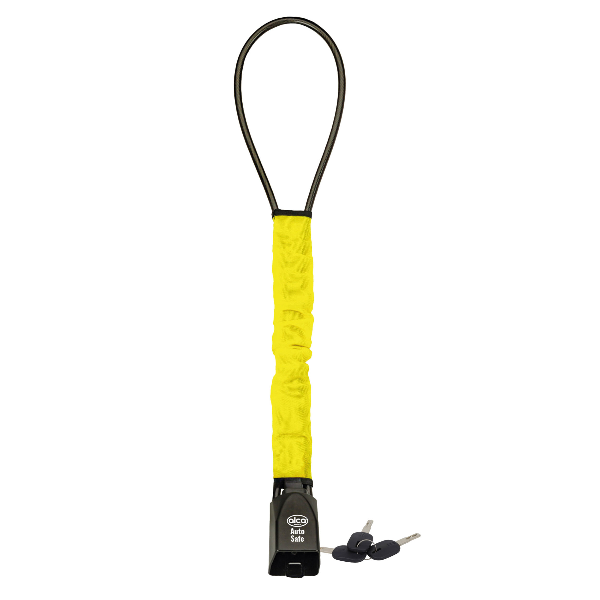 Steering wheel lock seat belt buckle | alca® AutoSafe Click