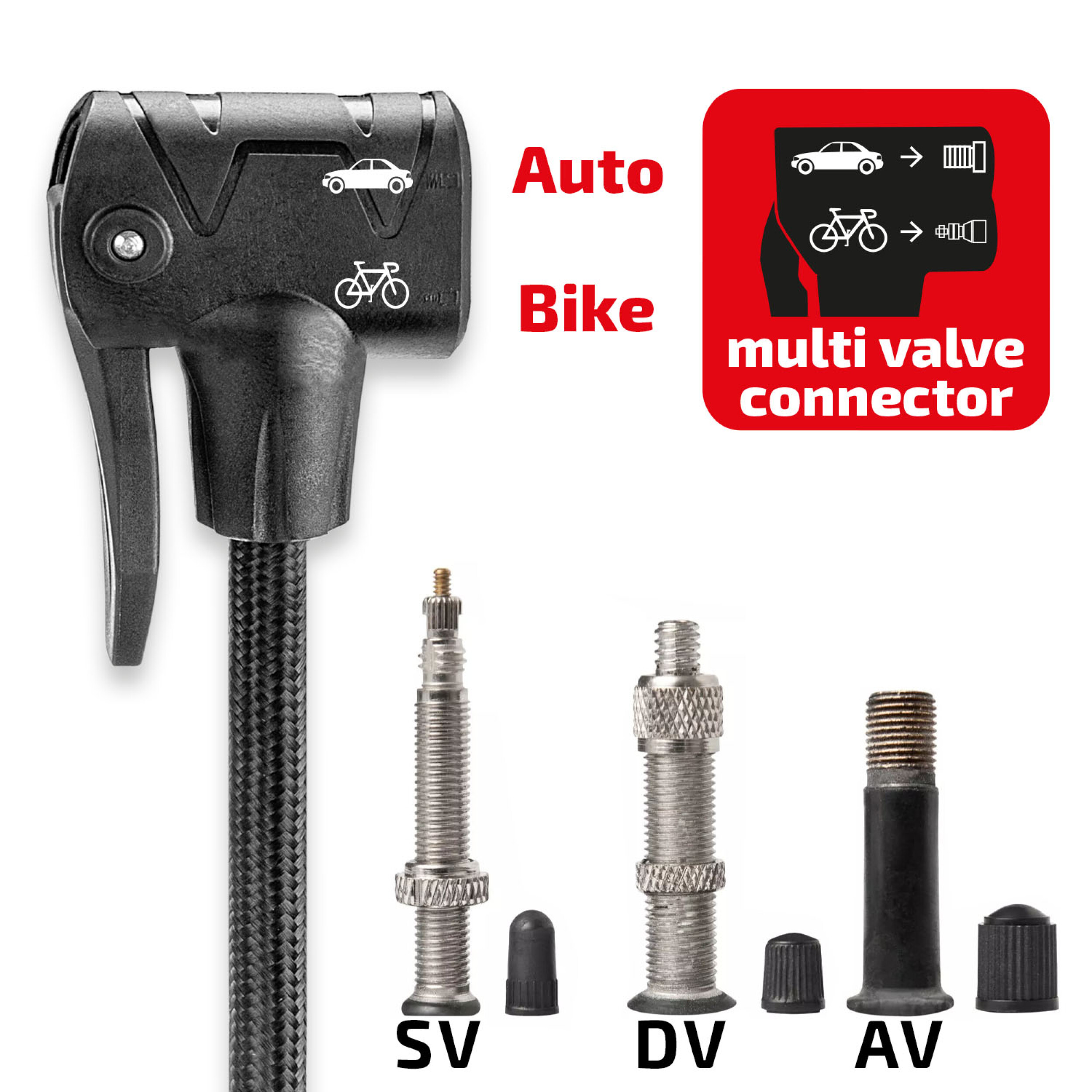 2-Zylinder Fußpumpe Manometer | HEYNER® PedalMax PRO