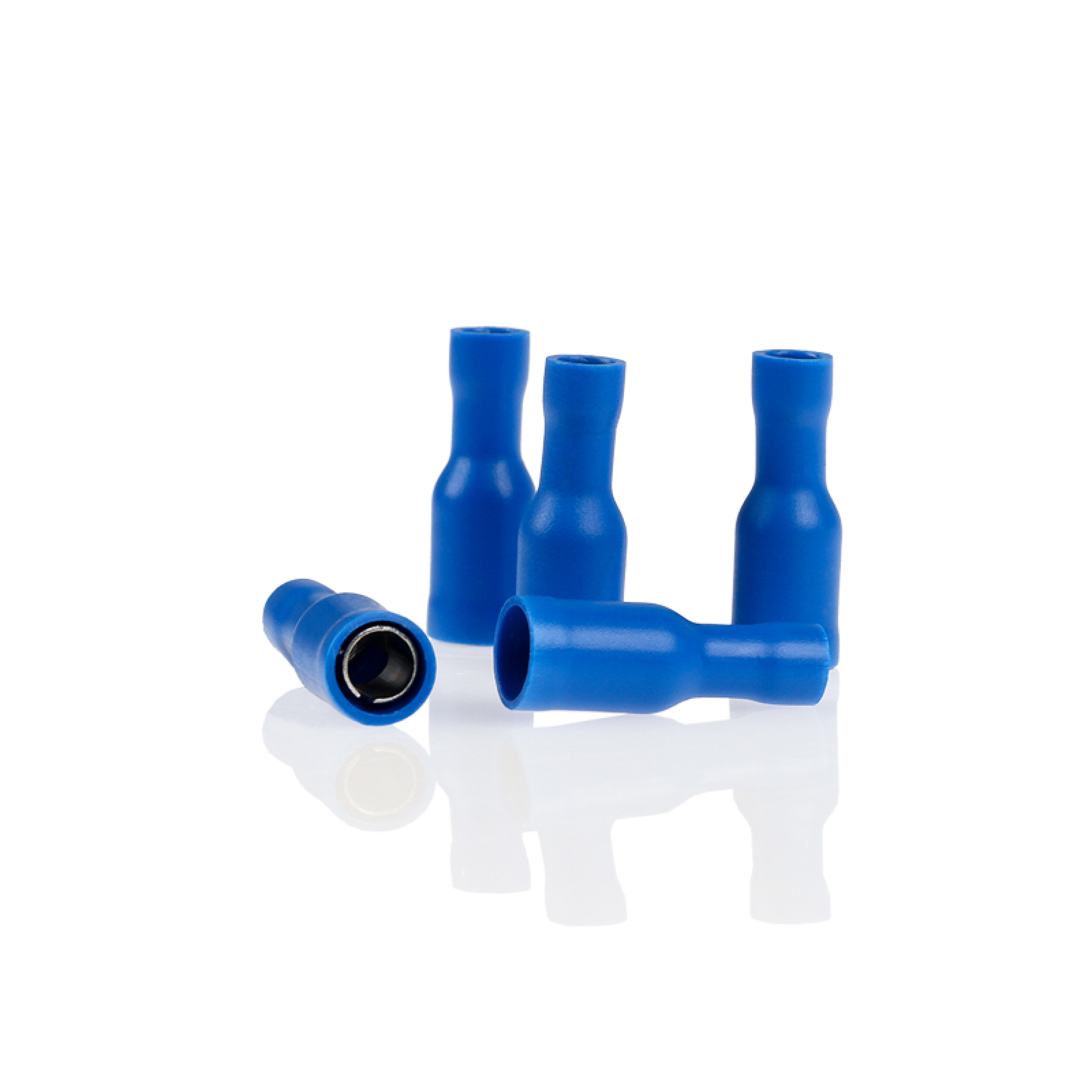Rundsteckhülse vollisoliert blau 5,0mm 10St. | alca® Cable Connect