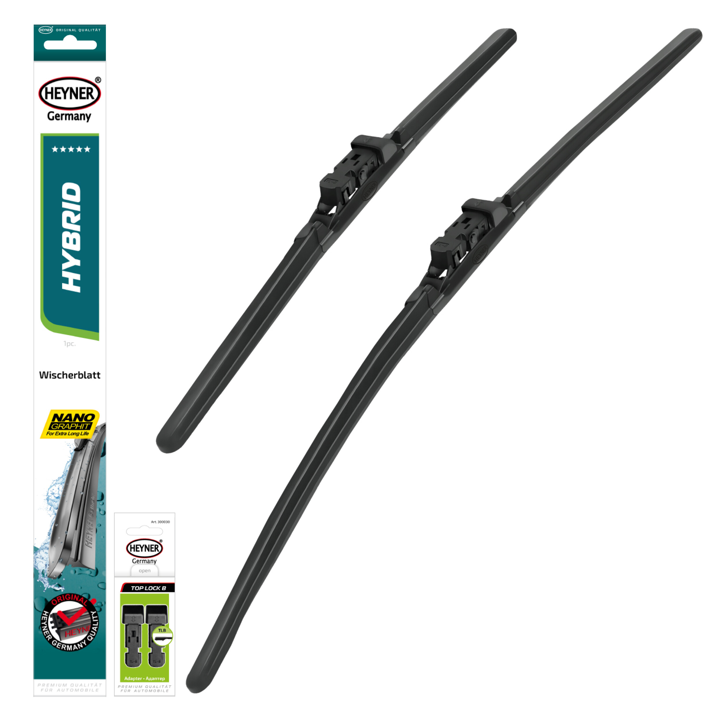 HEYNER® HYBRID Scheibenwischer Set für RENAULT CLIO V 06.2019 - 05.2025
