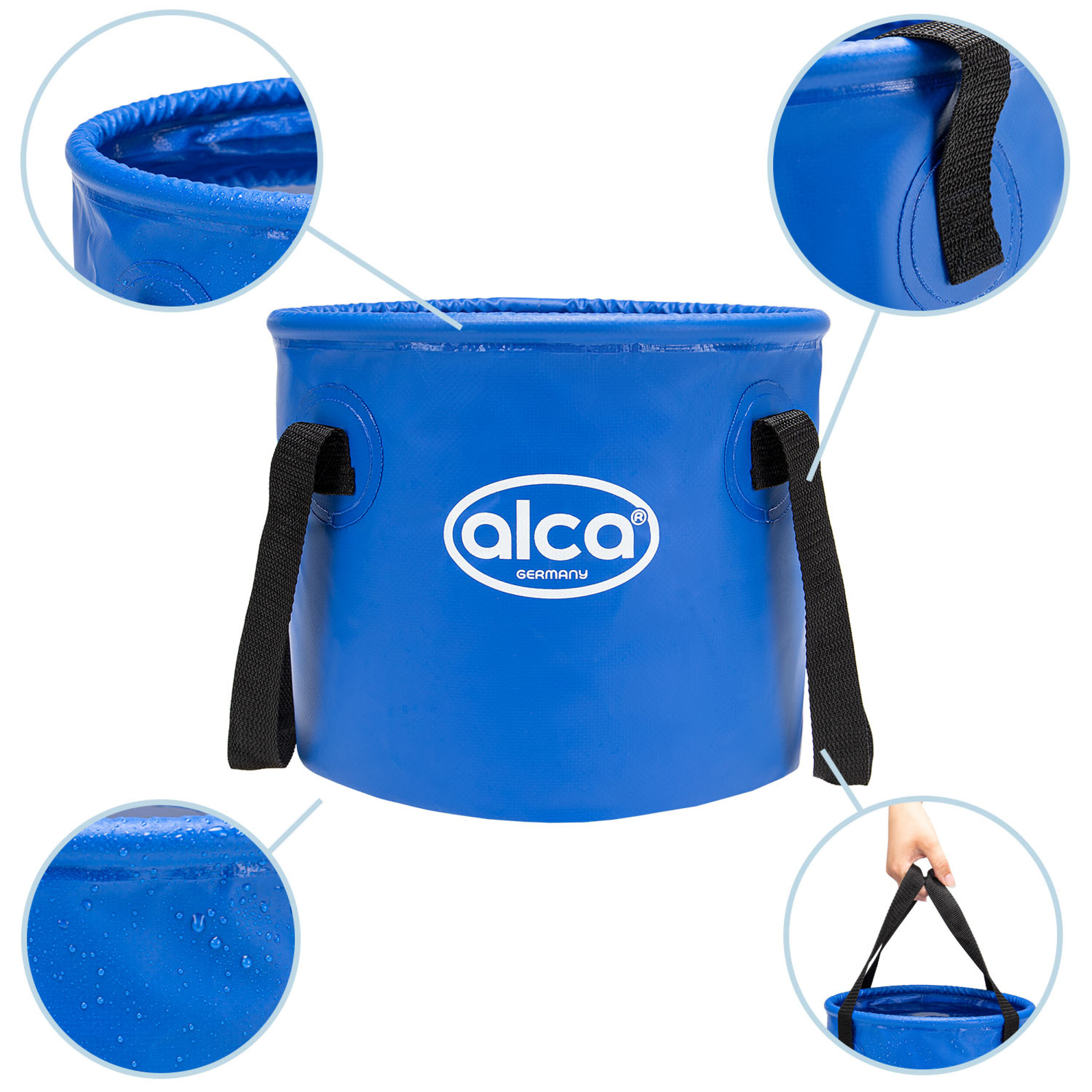 Faltbarer Wassereimer | alca® AquaMobil Kompakt Bassin 10 L