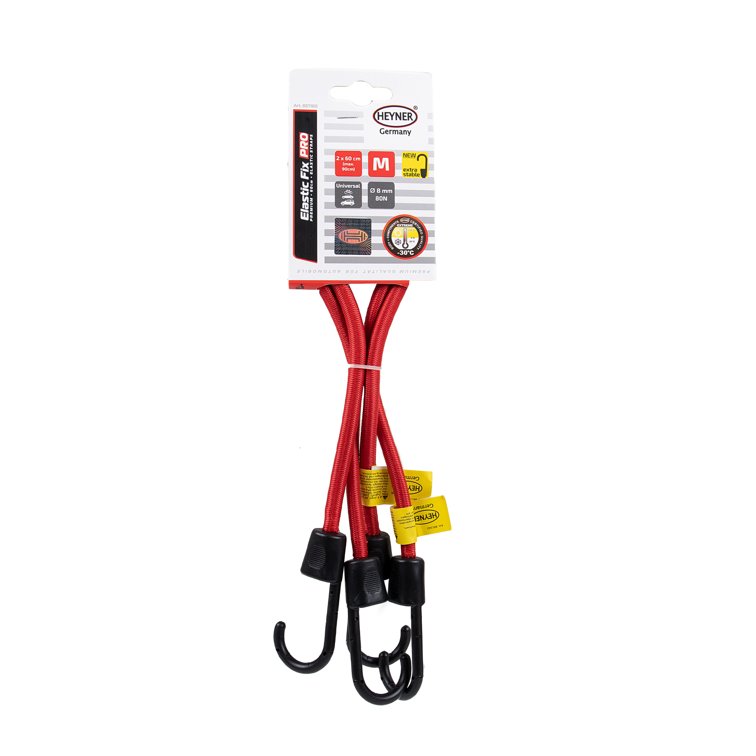 Premium Gepäckspanner 2er-Set | HEYNER® ElasticFix PRO