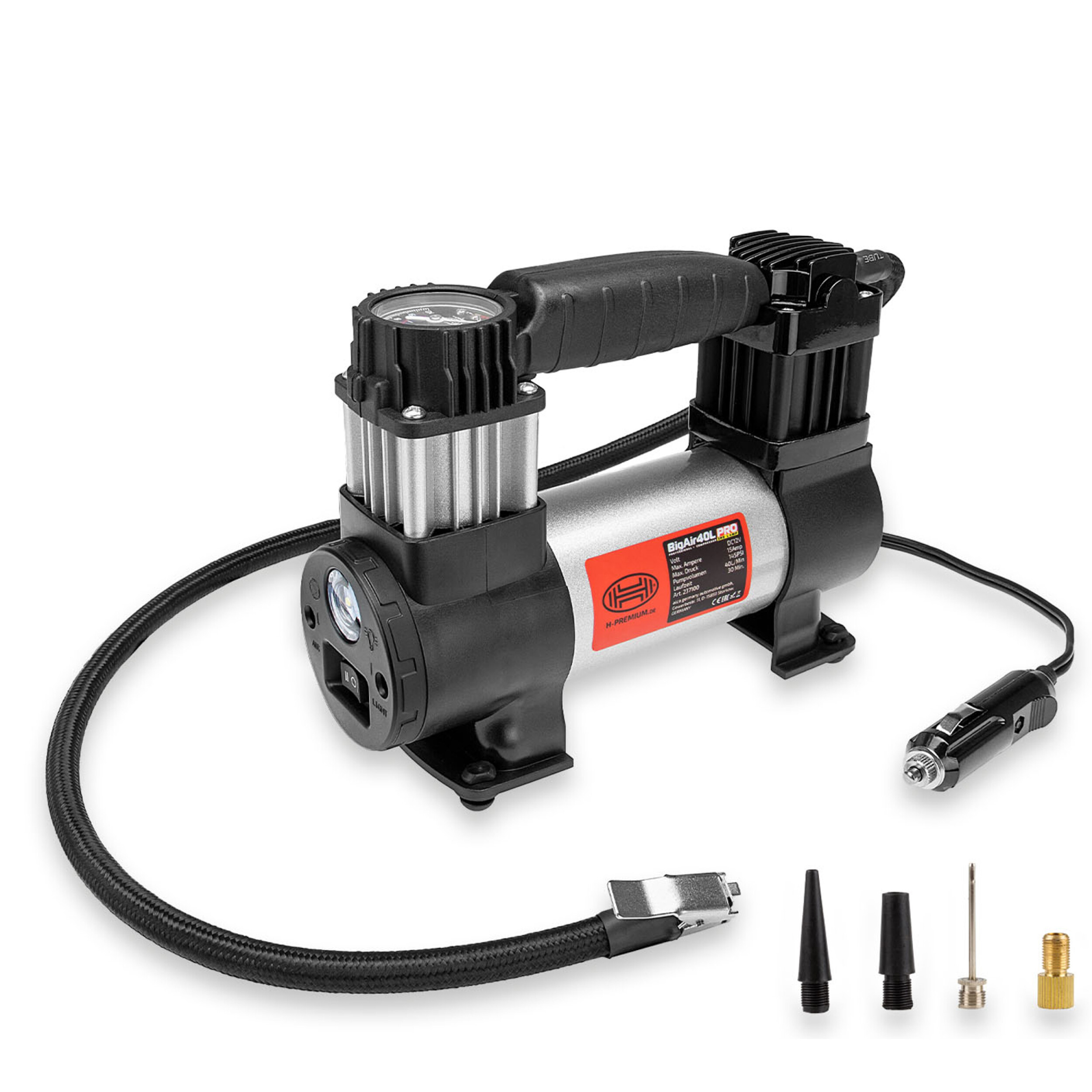 Kompressor 12V ''Big Air 40L'' Lamplight | HEYNER® BigAir40L PRO