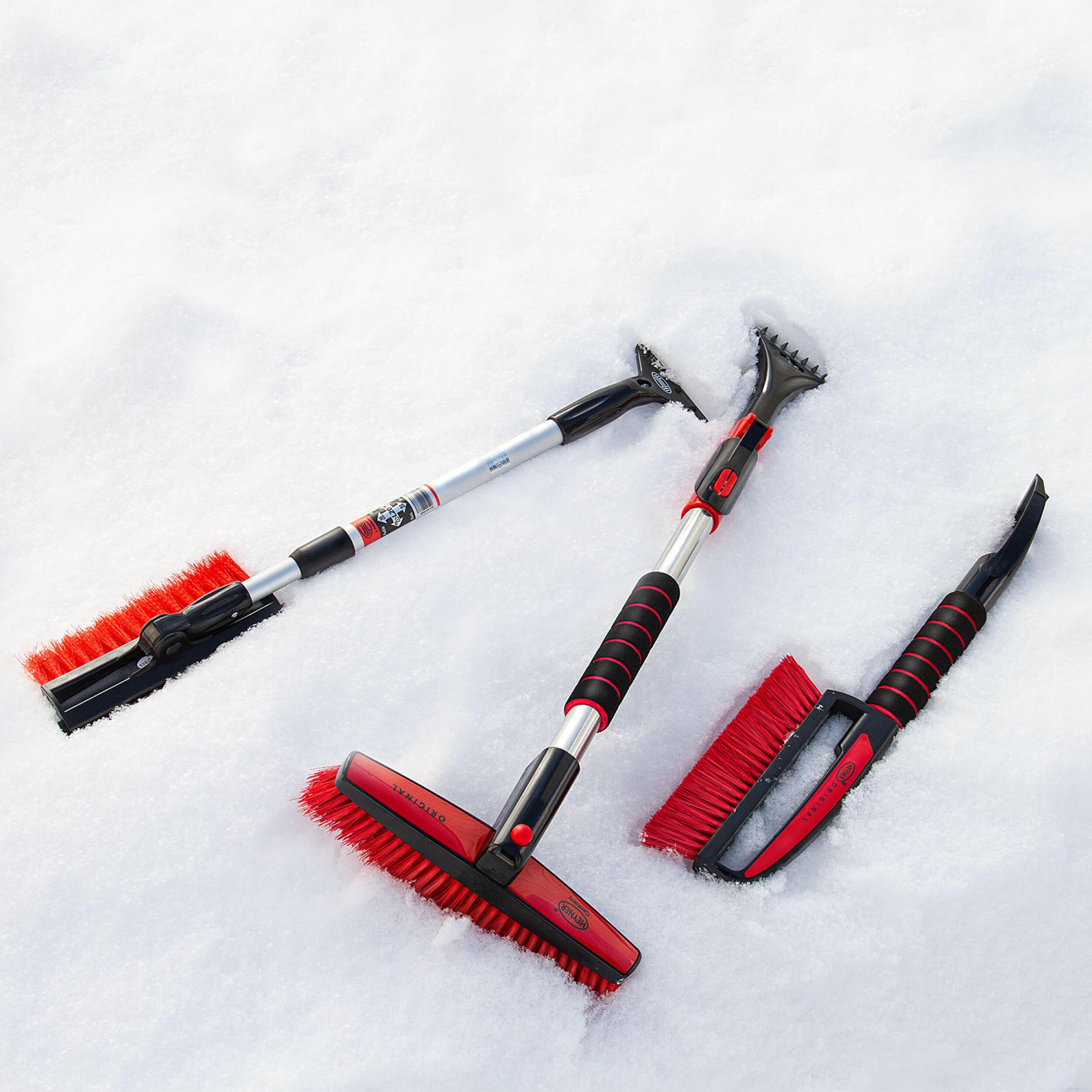 Eiskratzer mit Besen und breiter Klinge 65cm | HEYNER® SnowStar Robust PRO