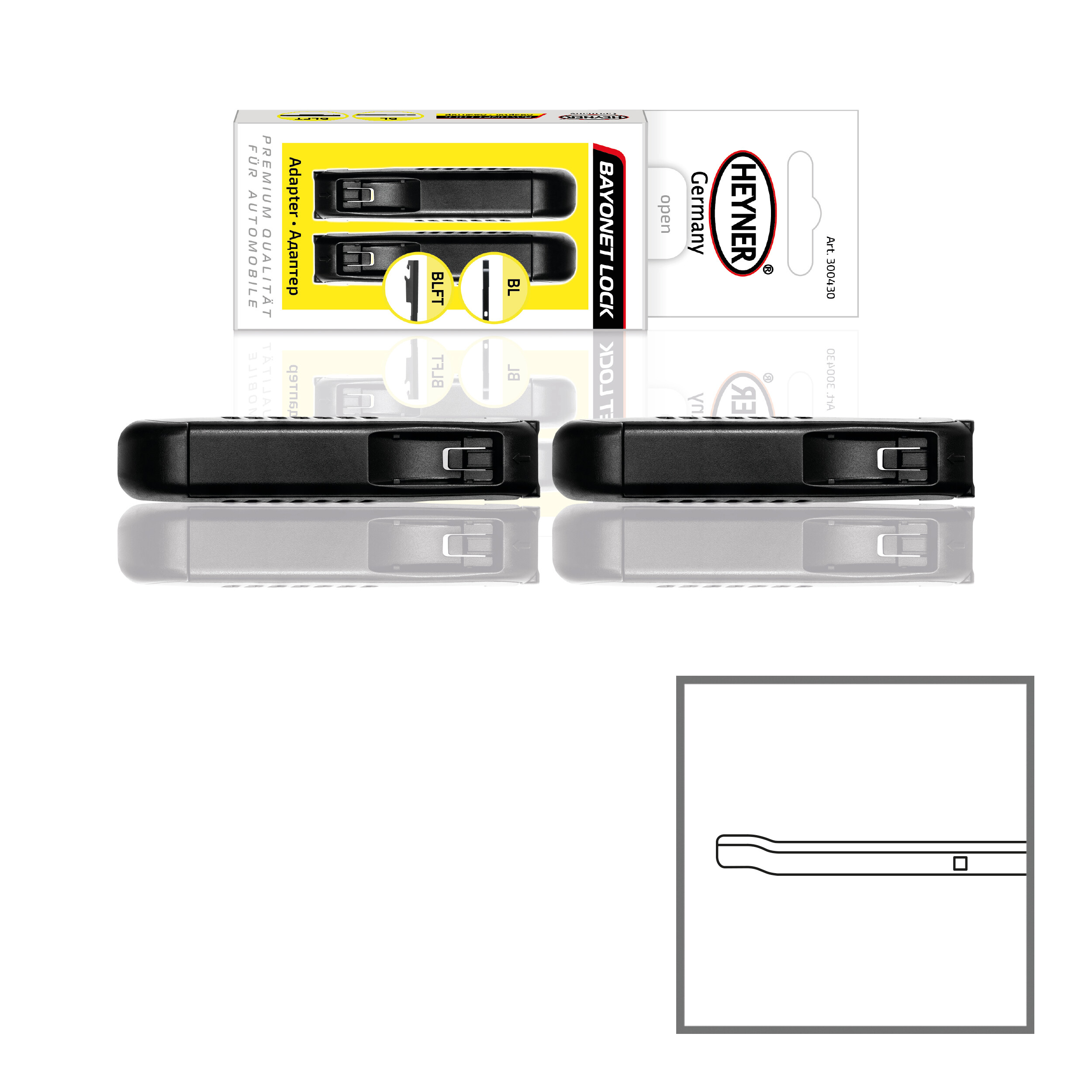 Adapter 2er-Set | HEYNER® BAYONET LOCK